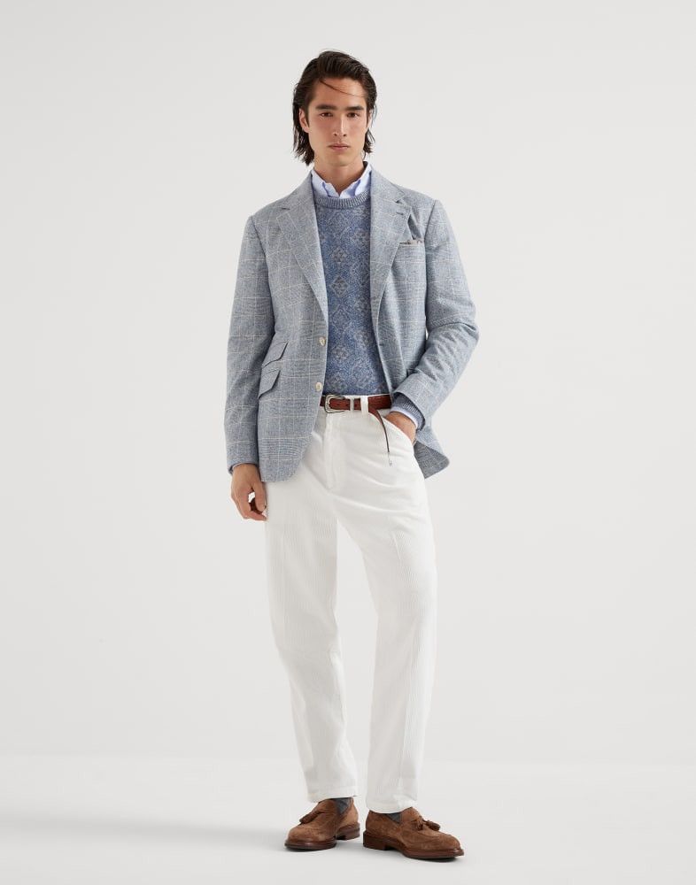 Brunello Cucinelli o1w1db10825 Corduroy Pants in White Size US 30 / EU 46 - 4 Thumbnail