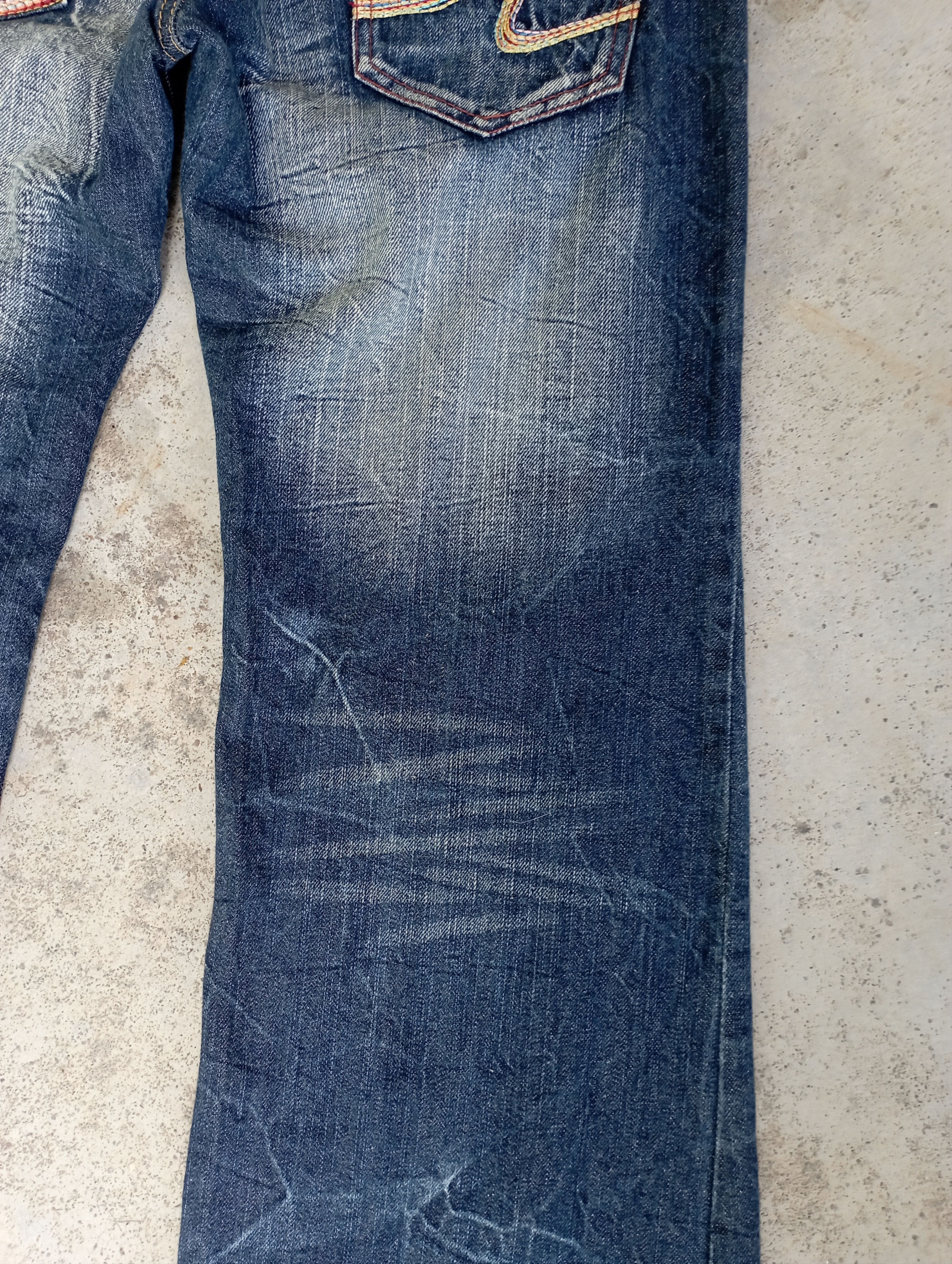 Tornado Mart Super Flare Jeans Japan lightning Wash Baggy Flare Jeans Size US 30 / EU 46 - 10 Thumbnail
