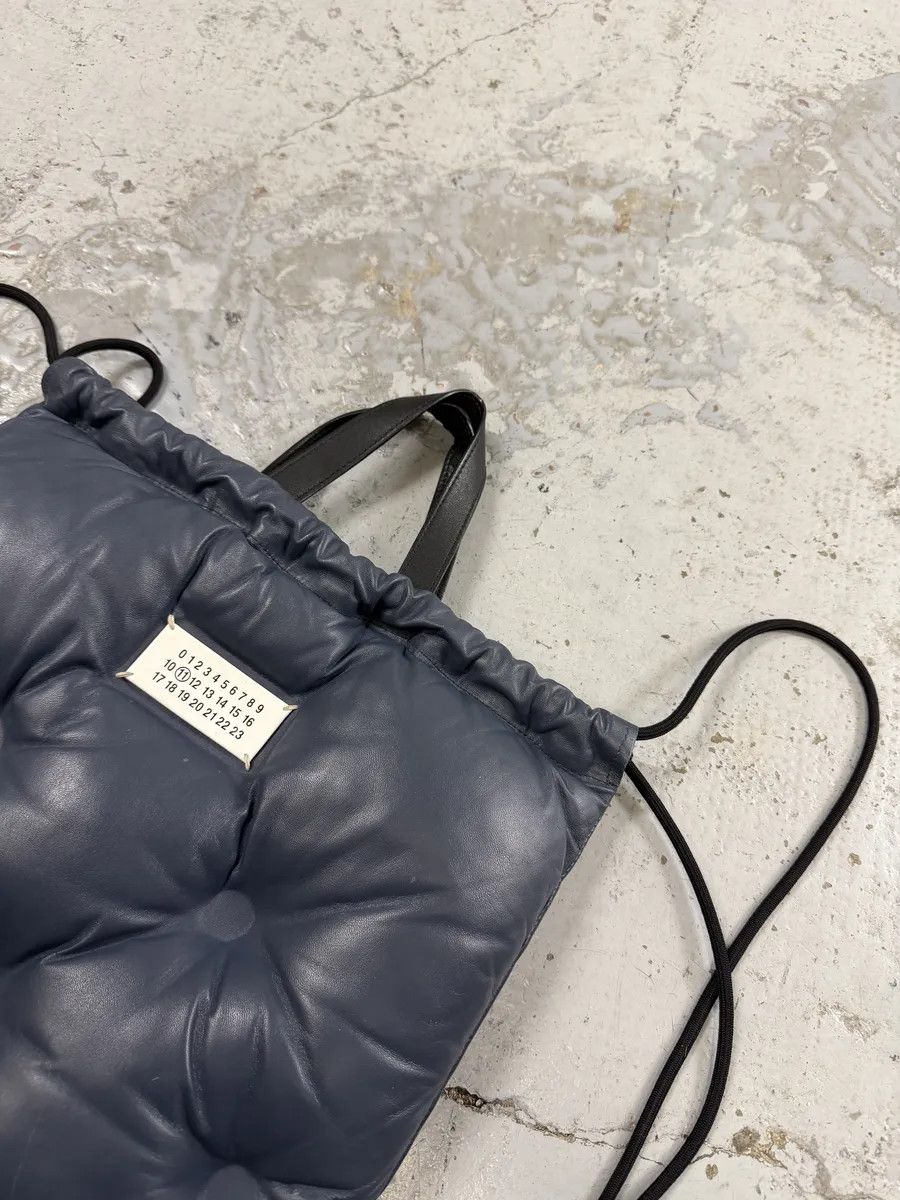 Maison Margiela Maison Margiela Navy Puffer Leather Backpack Size ONE SIZE - 11 Thumbnail