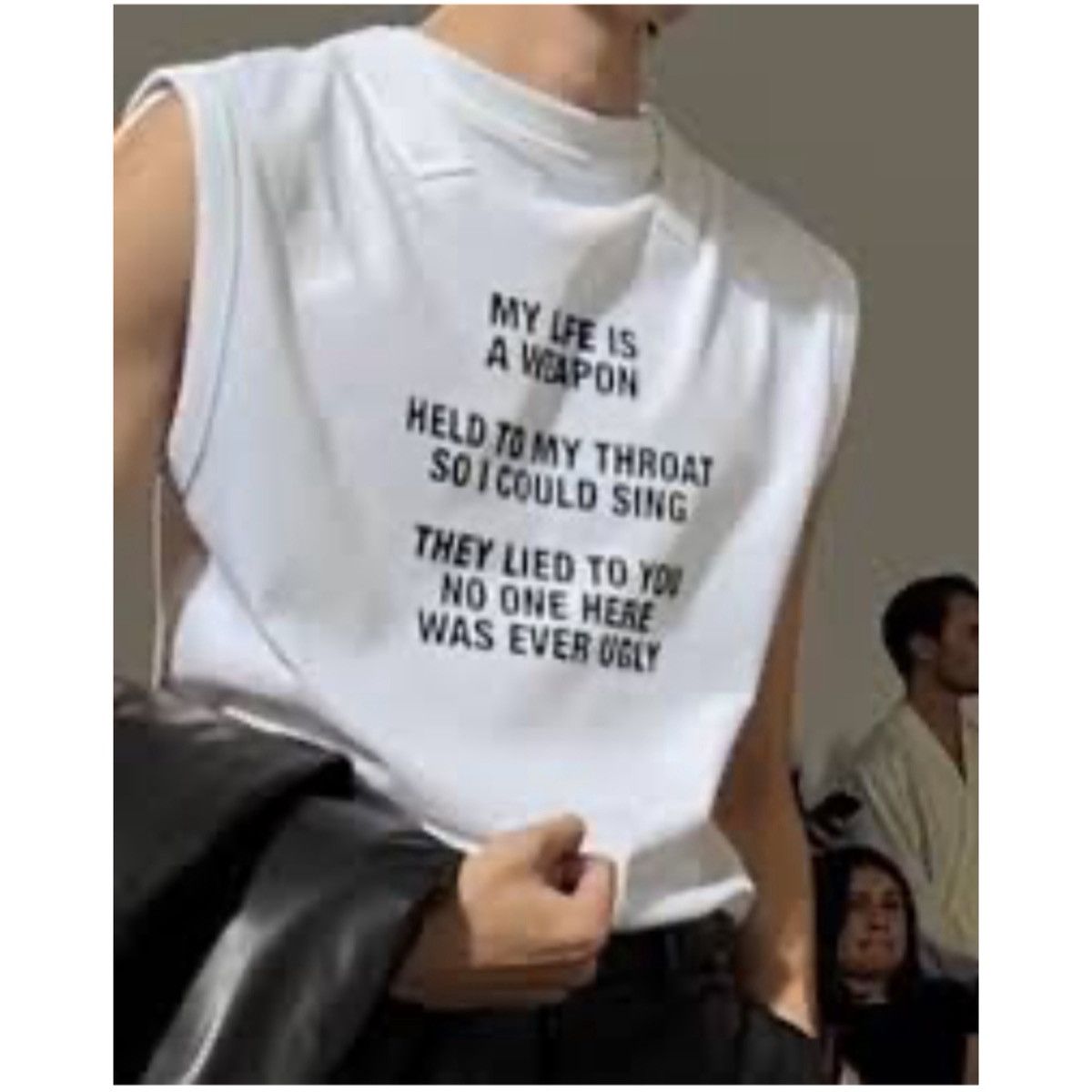 Helmut Lang HELMUT LANG POET TEXT LOGO MUSCLE TANK TOP Size US M / EU 48-50 / 2 - 5 Thumbnail