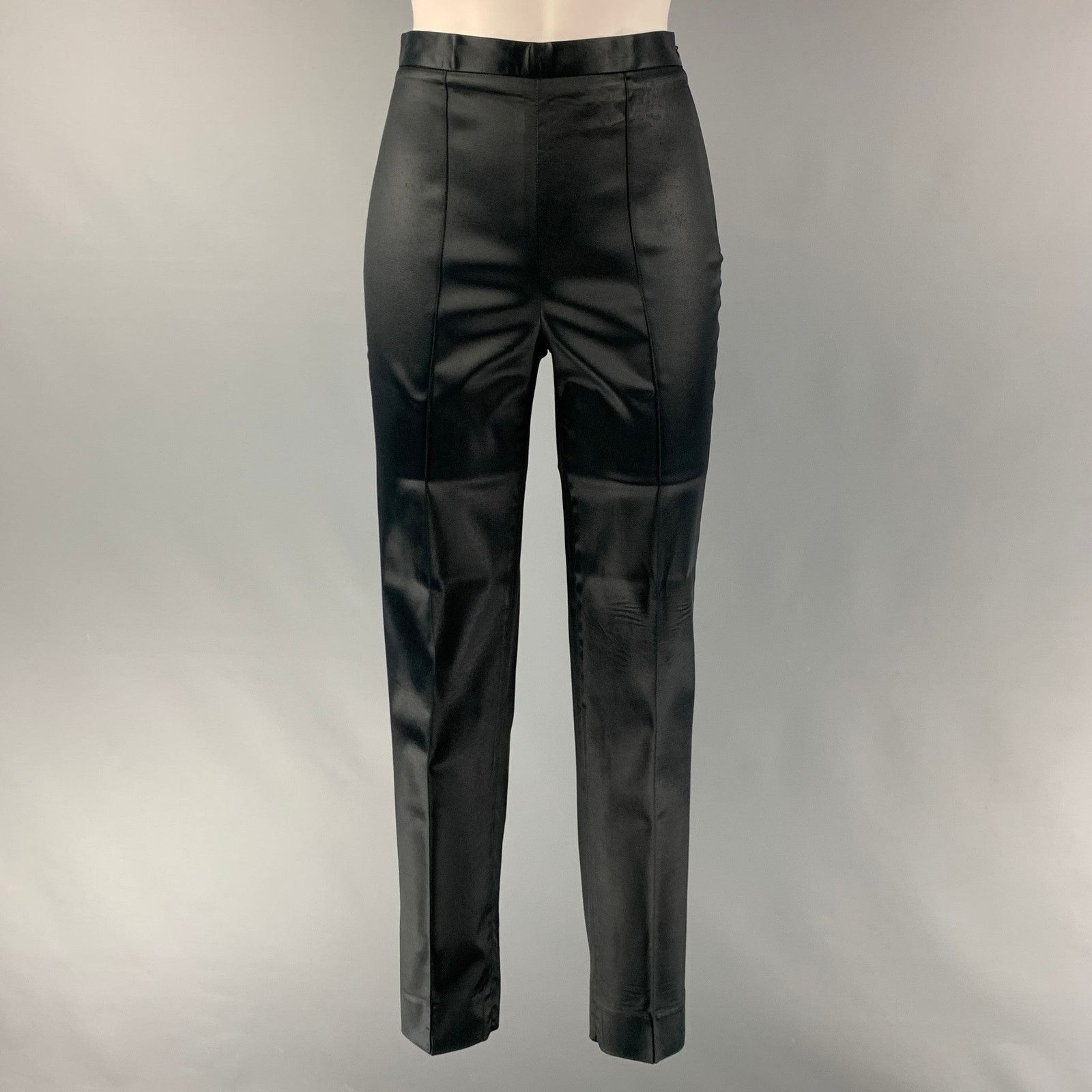 Balmain BALMAIN Size 4 Navy Acetate Blend Solid Casual Pants Size 27" / US 4 / IT 40 - 1 Thumbnail