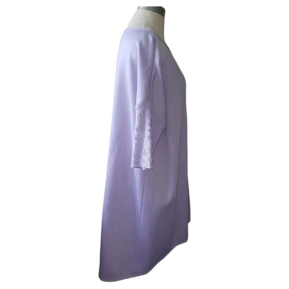 Andrew St. John CT1623 St. John Lavender Ladies Over-sized Blouse M Size M / US 6-8 / IT 42-44 - 2 Thumbnail