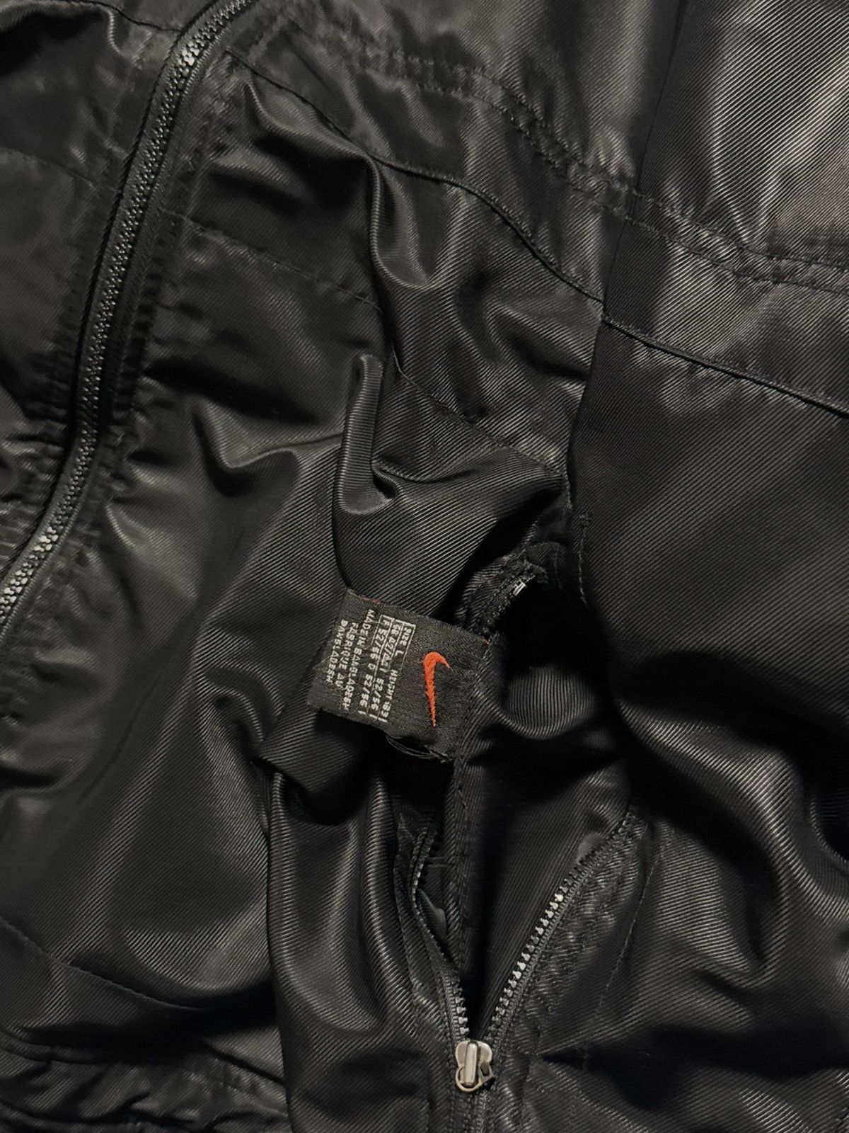 Nike × Vintage 90s Nike Vintage Double Sided Teddy Fleece/Nylon Jacket Y2K Size US L / EU 52-54 / 3 - 13 Thumbnail