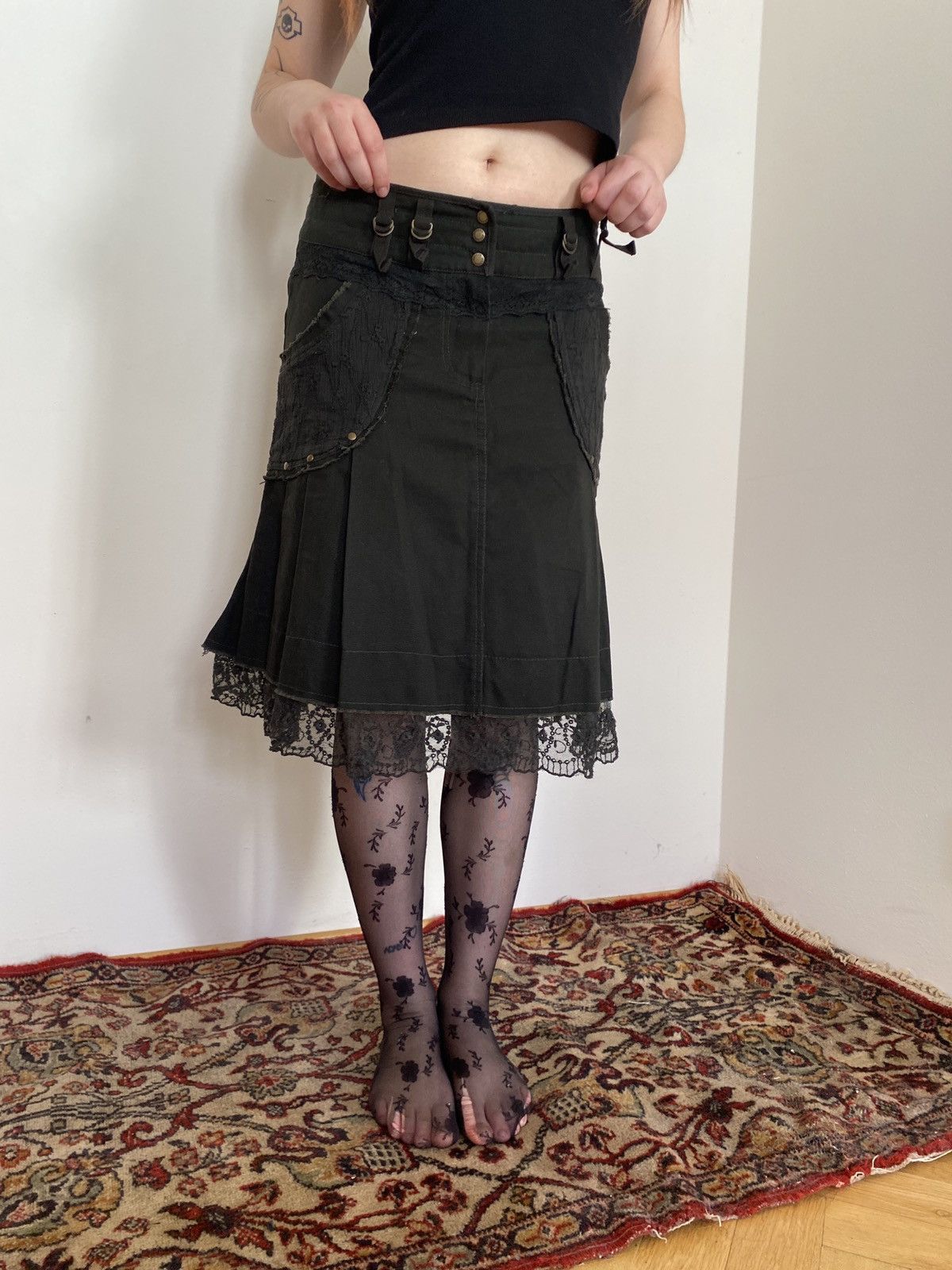 Vintage Vintage dark denim maxi skirt Size 27" / US 4 / IT 40 - 3 Thumbnail