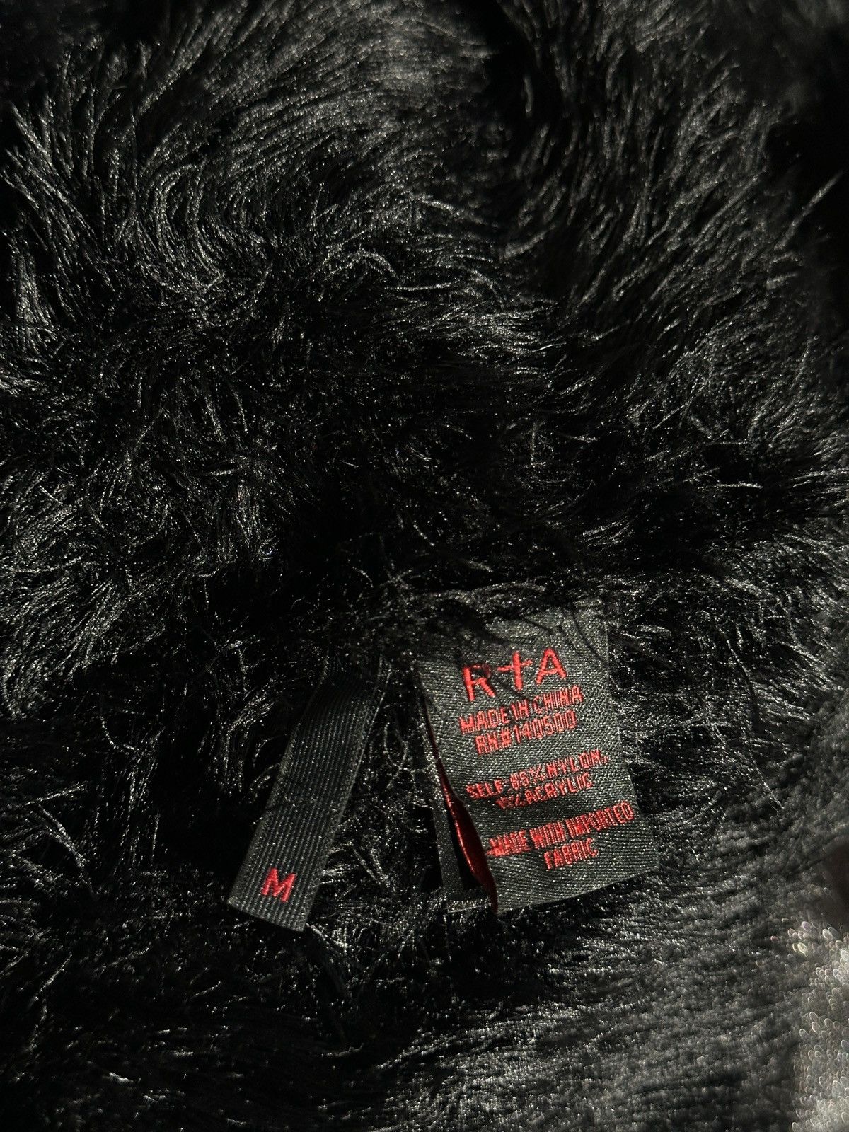 Rta Nylon furry zip jacket Size US M / EU 48-50 / 2 - 3 Thumbnail