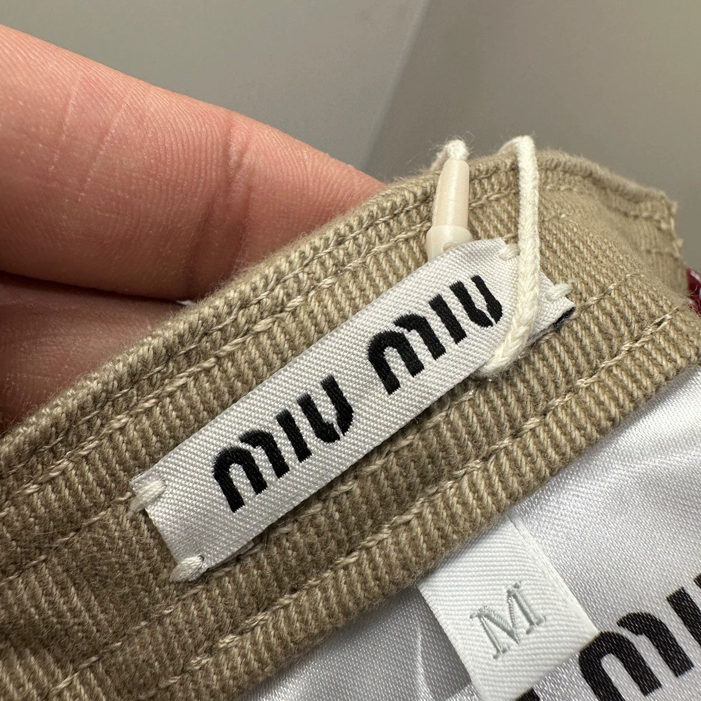 MiuMiu feb379 logo embroidered cap M cotton