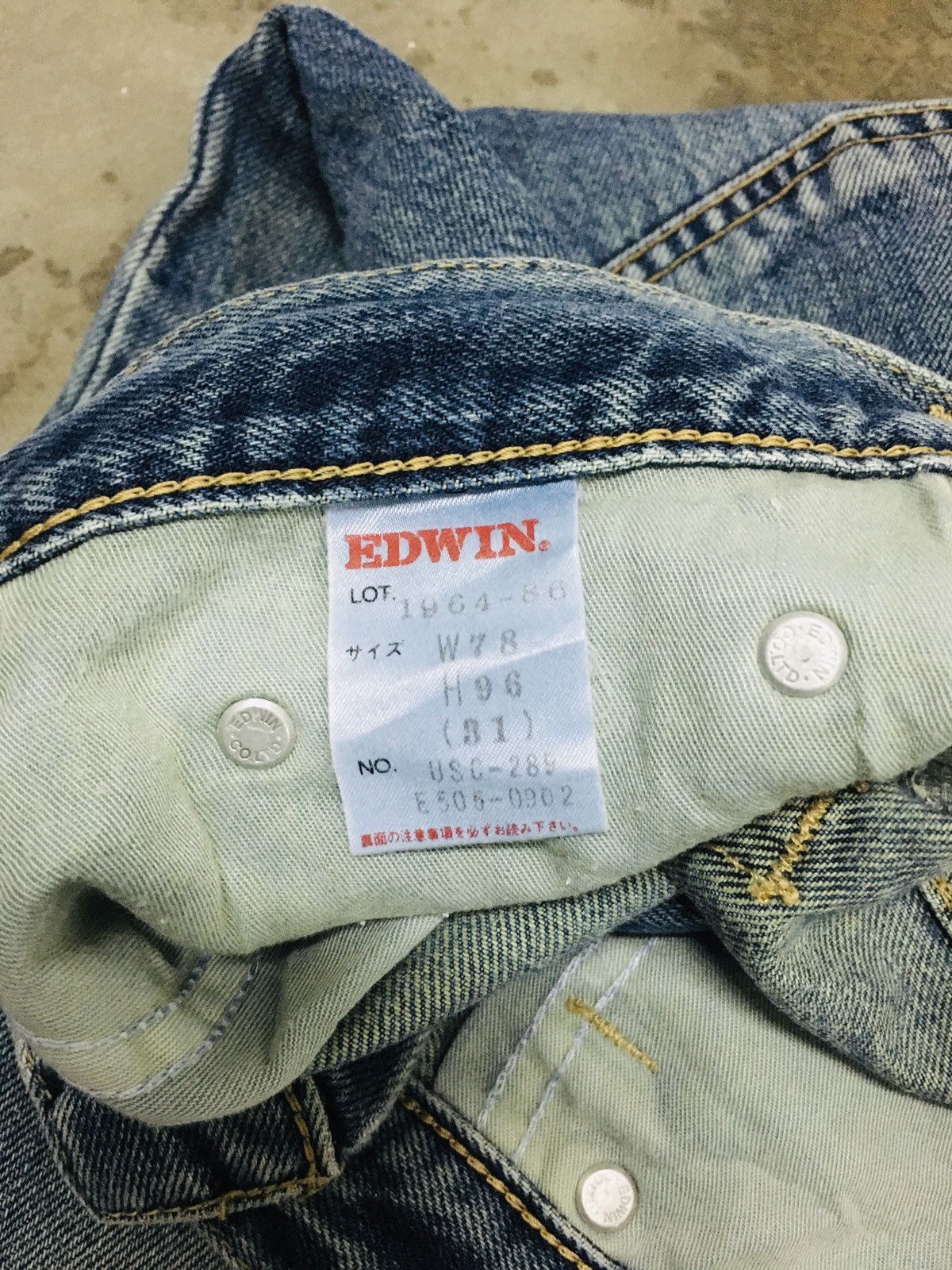 Edwin × Japanese Brand Edwin Distressed Jeans (15) Size US 32 / EU 48 - 10 Thumbnail