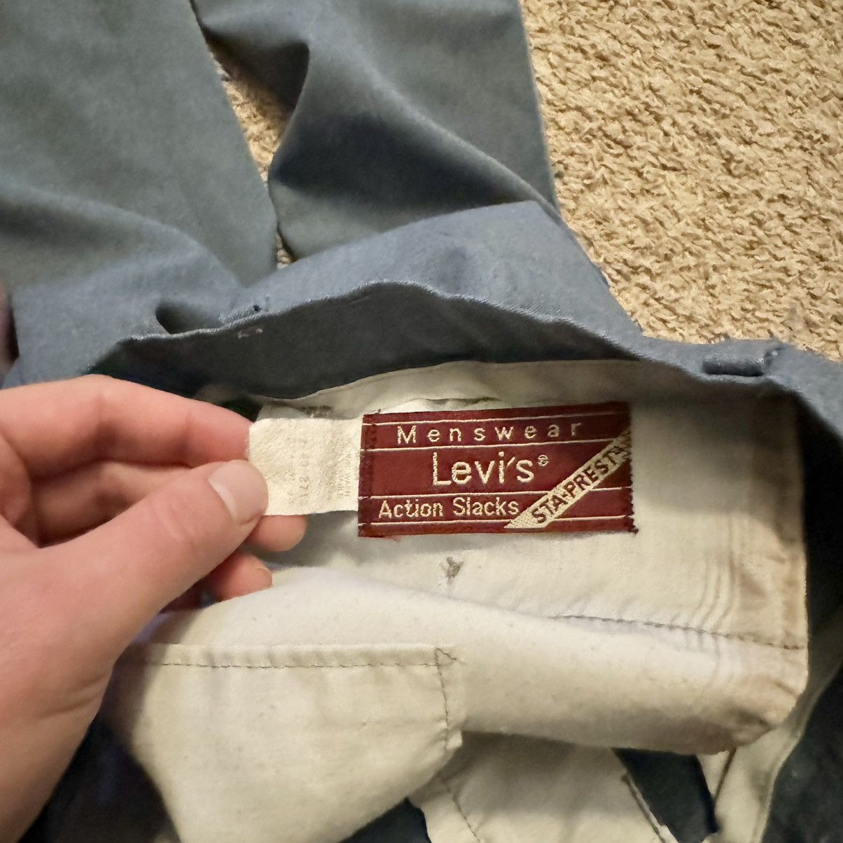 Levi's × Vintage VINTAGE LEVI’S BLUE ACTION SLACKS! Size US 31 - 7 Thumbnail
