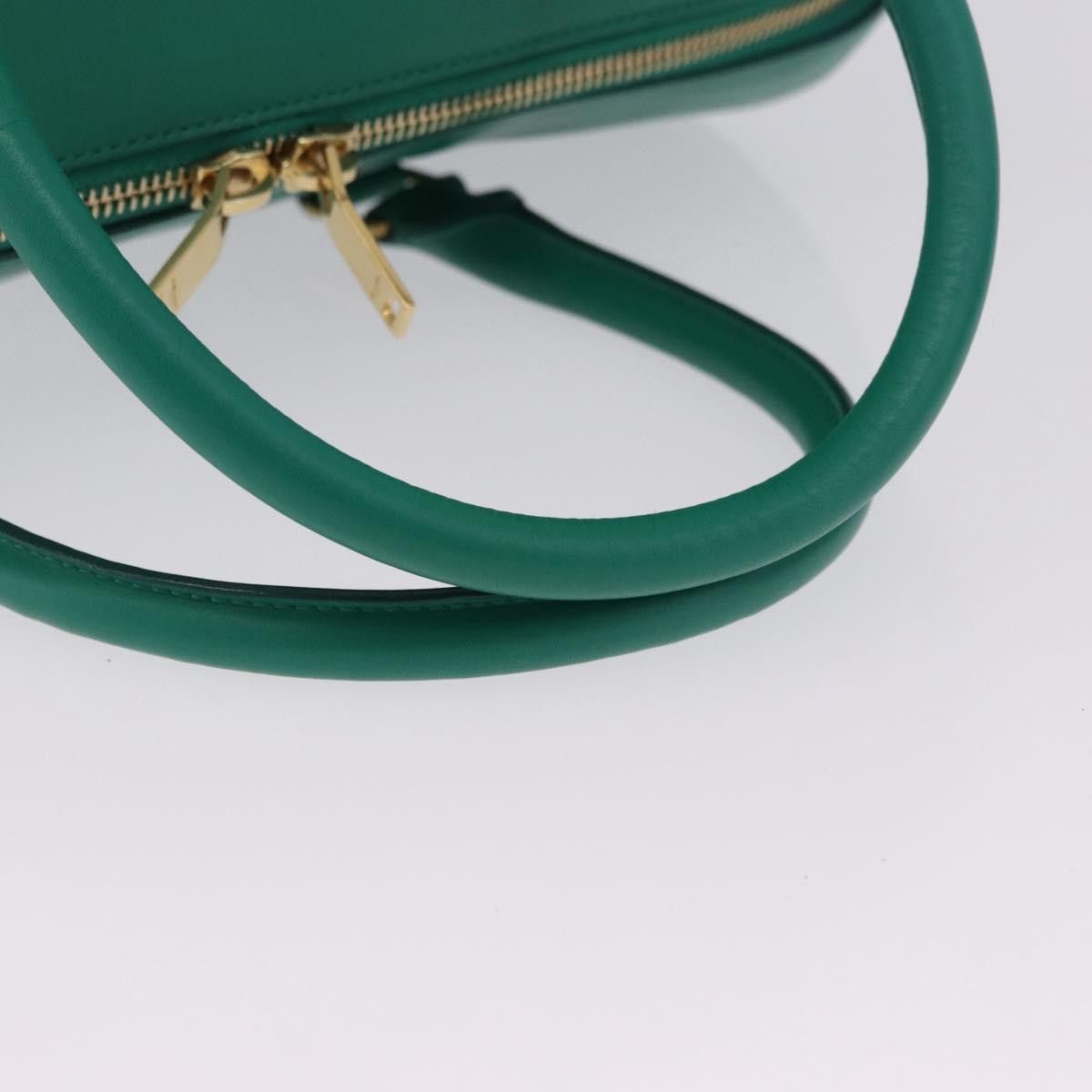 Saint Laurent Paris SAINT LAURENT Classic Duffle Bag Leather 2way Green Gold Size ONE SIZE - 7 Thumbnail