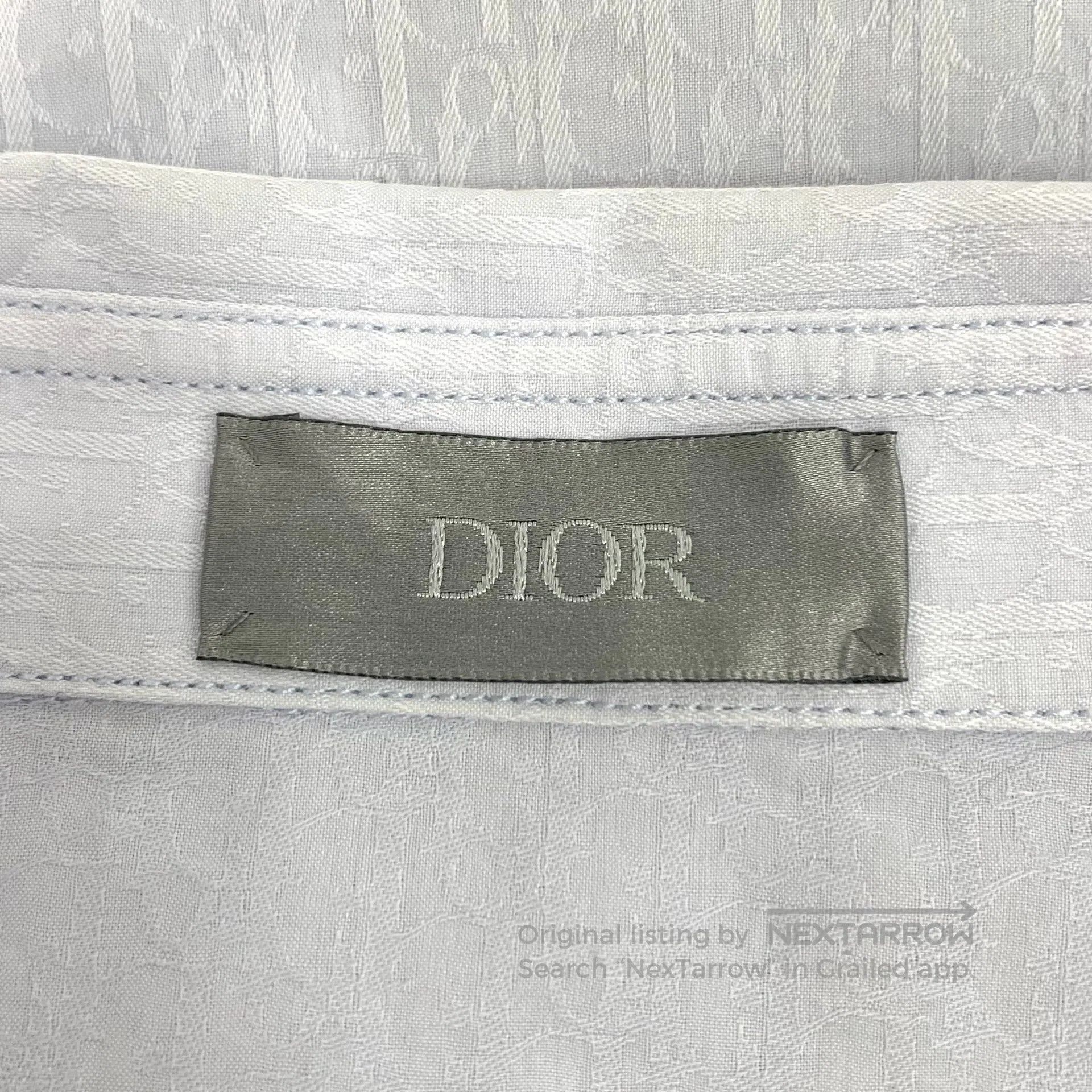 Dior Dior Light Blue Logo Subtle Pattern Jacquard Printed Cotto Size XS / US 0-2 / IT 36-38 - 5 Thumbnail