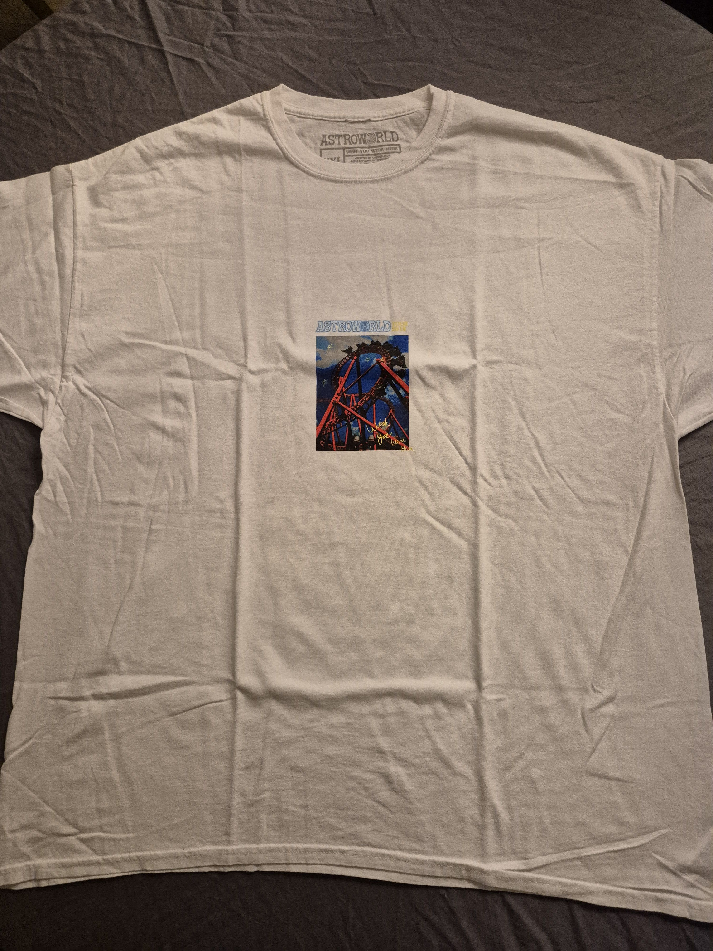Travis Scott AstroWorld "RollerCoaster" Tee Size 2XL Size US XXL / EU 58 / 5 - 1 Thumbnail