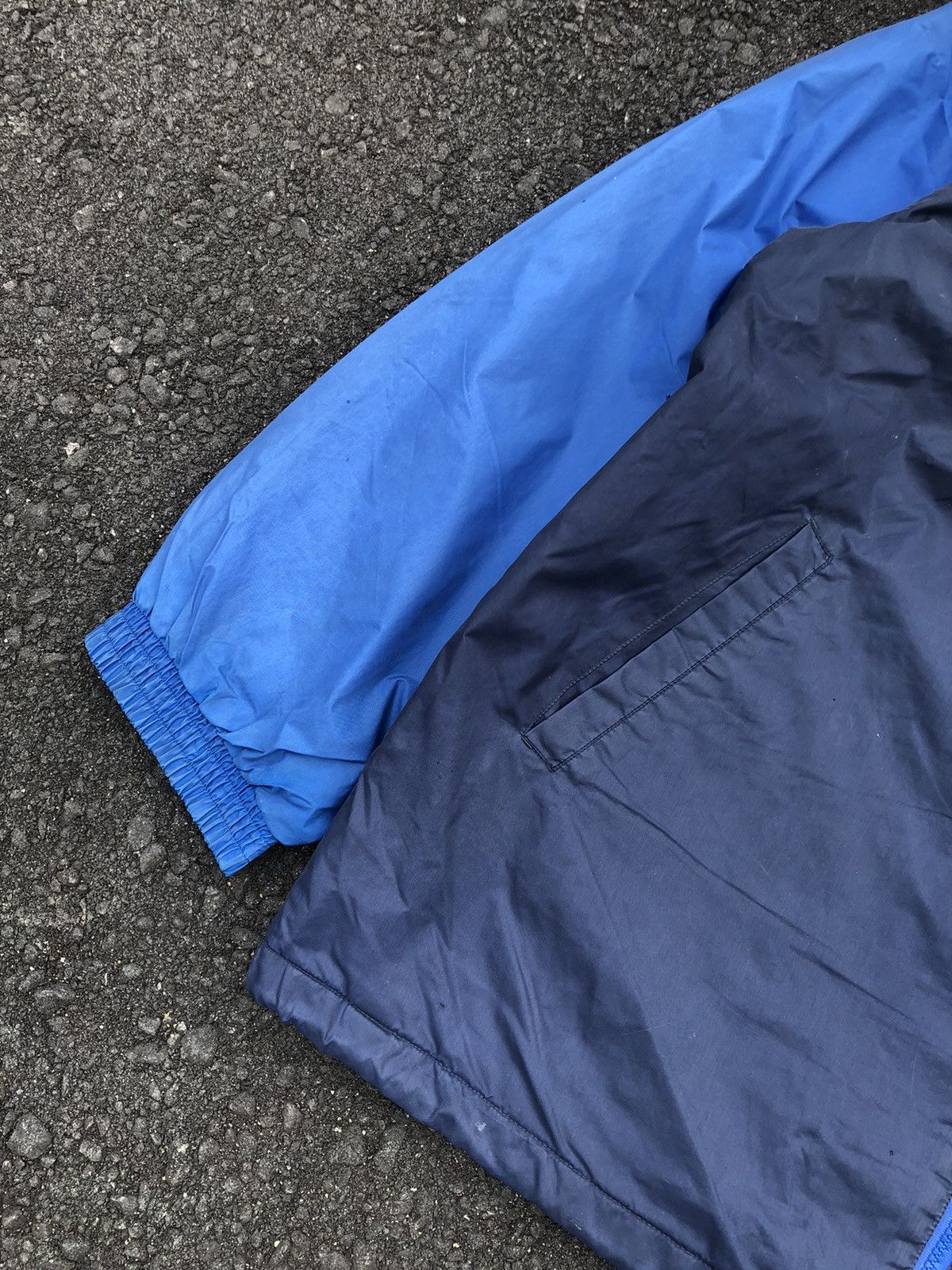 Japanese Brand Vintage Nike Colour Block Lining Logo Embroidery Jacket Size US XXL / EU 58 / 5 - 11 Thumbnail