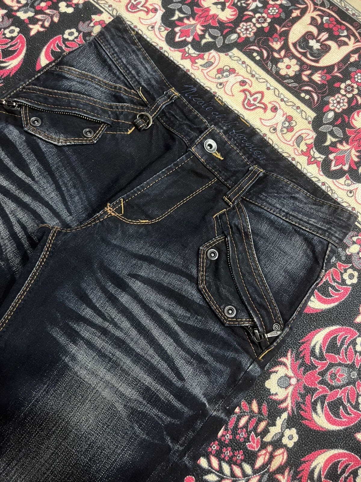 Tornado Mart Vintage Nicole Club For Men Dark Faded Washed Flare Jeans Size US 30 / EU 46 - 5 Thumbnail