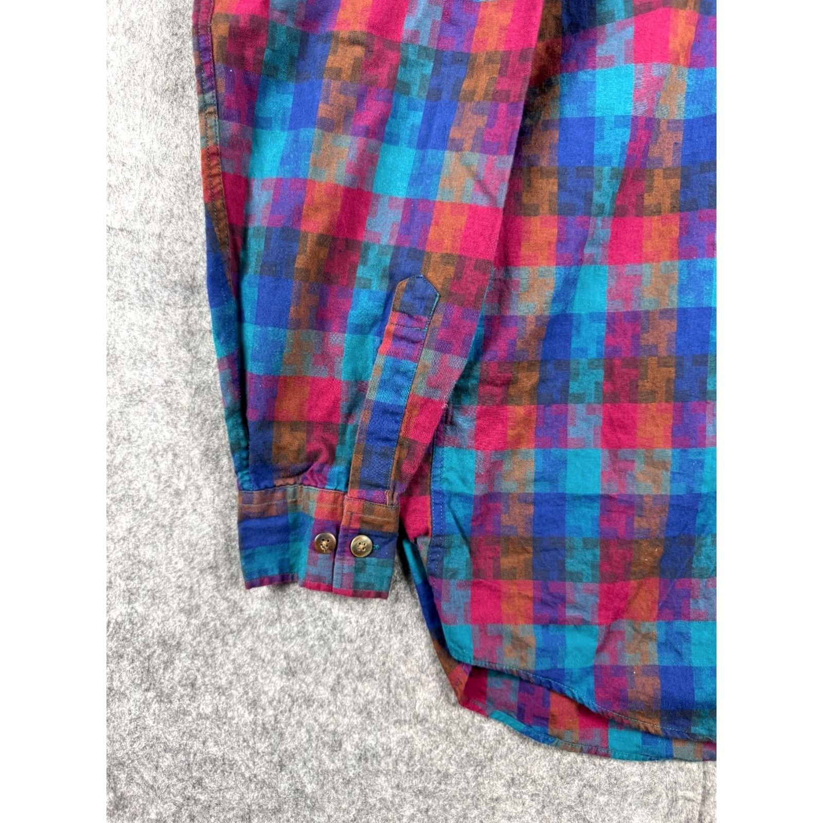 Vintage VINTAGE Henry Grethel Shirt Mens Medium Button Up Abstract Geometric Long Sleeve Size US M / EU 48-50 / 2 - 4 Thumbnail