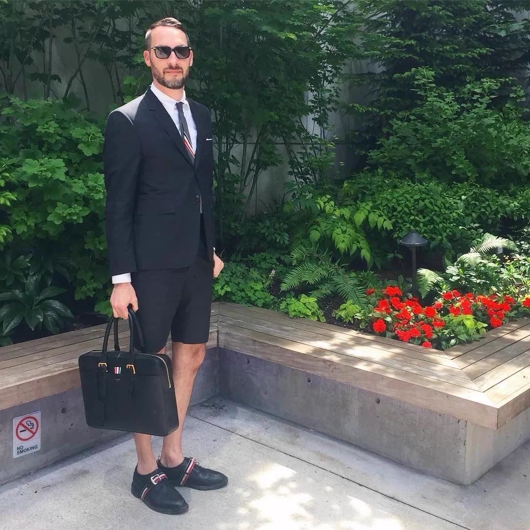 Thom Browne Thom Browne Classic Black Grained Leather Briefcase Size ONE SIZE - 9 Thumbnail