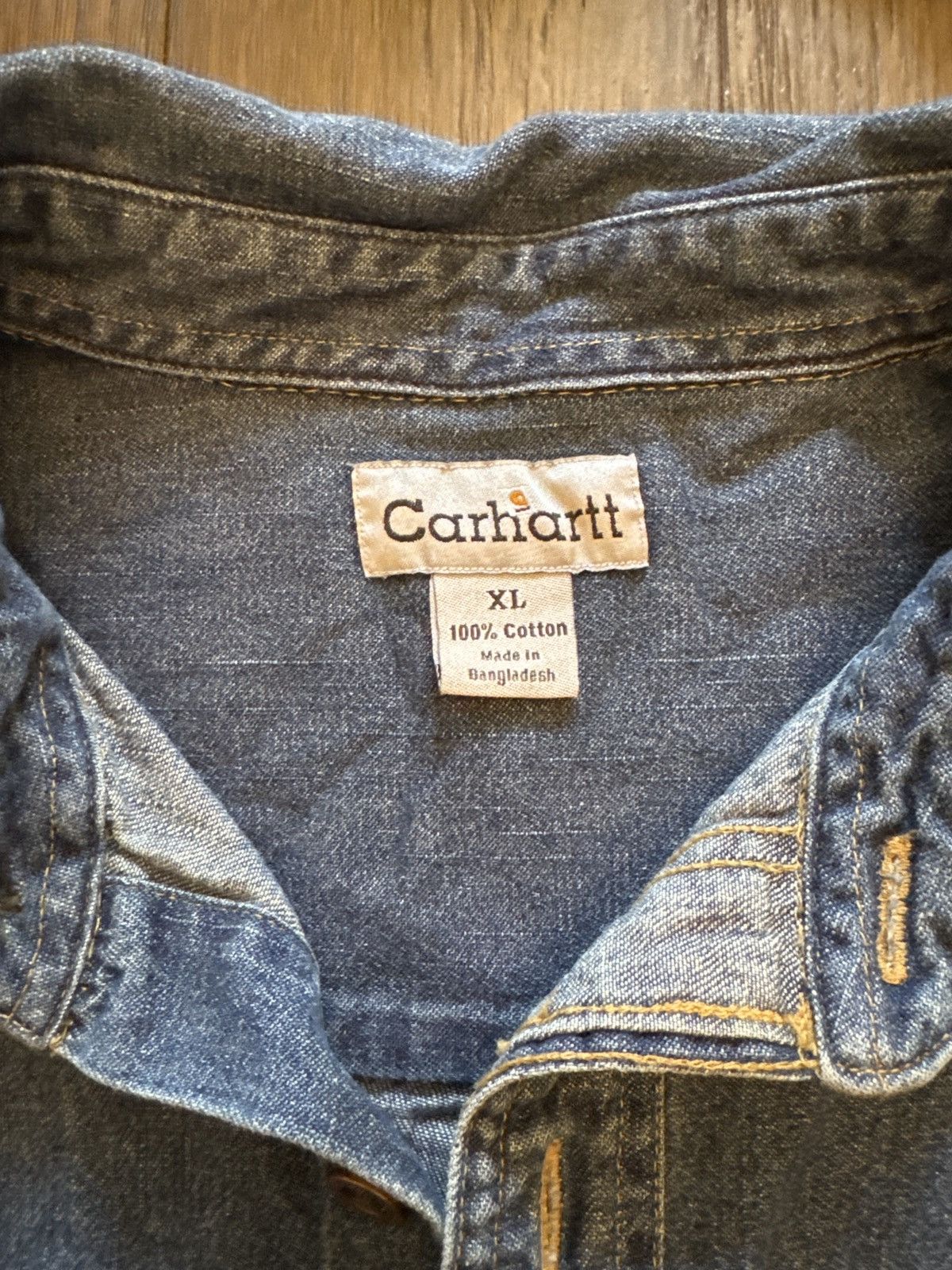 Carhartt × Carhartt Wip Carhartt Wip Denim Shirt Size US XL / EU 56 / 4 - 2 Thumbnail
