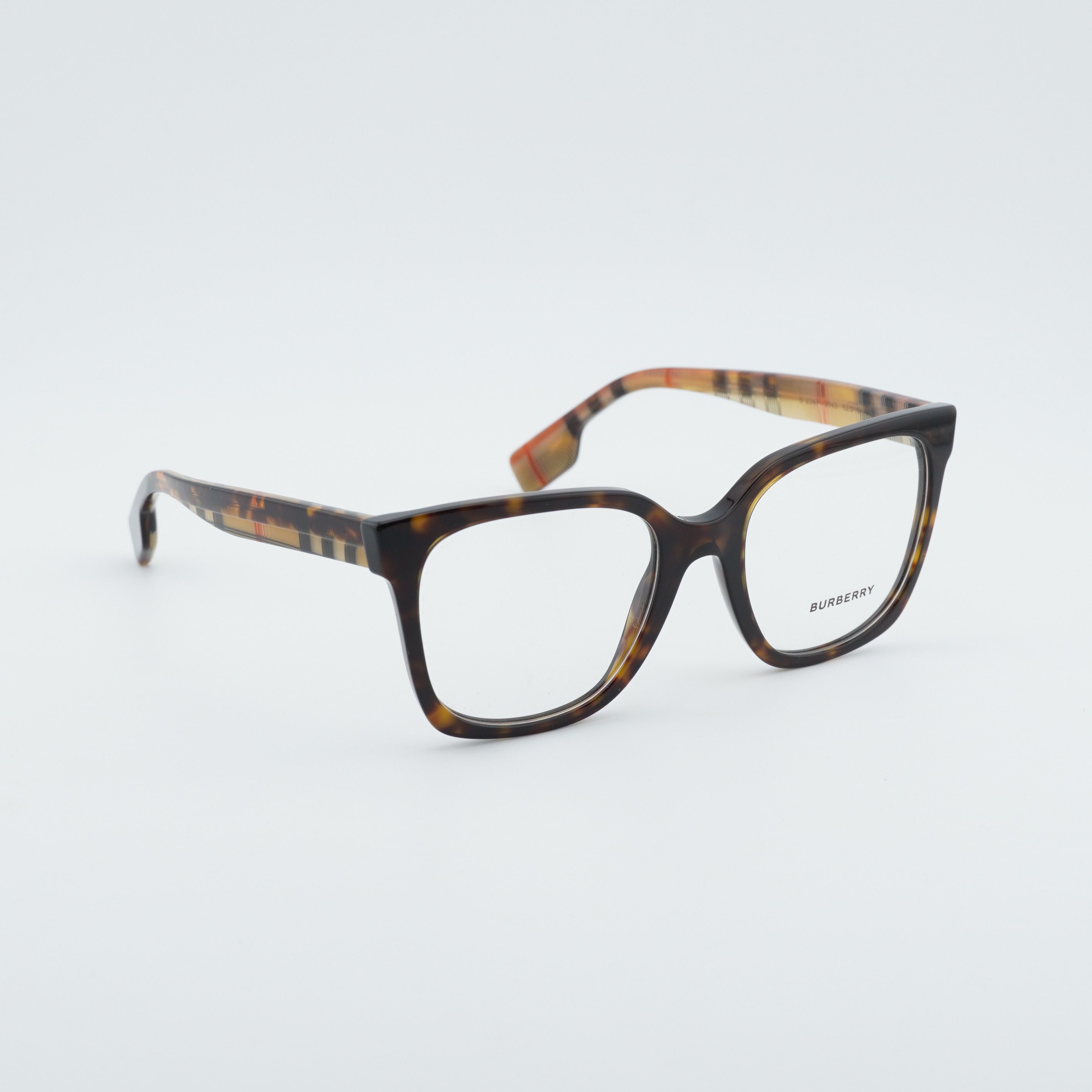 Burberry Burberry BE2347 3943 Eyeglasses Havana 52mm Square Frame Size ONE SIZE - 7 Thumbnail