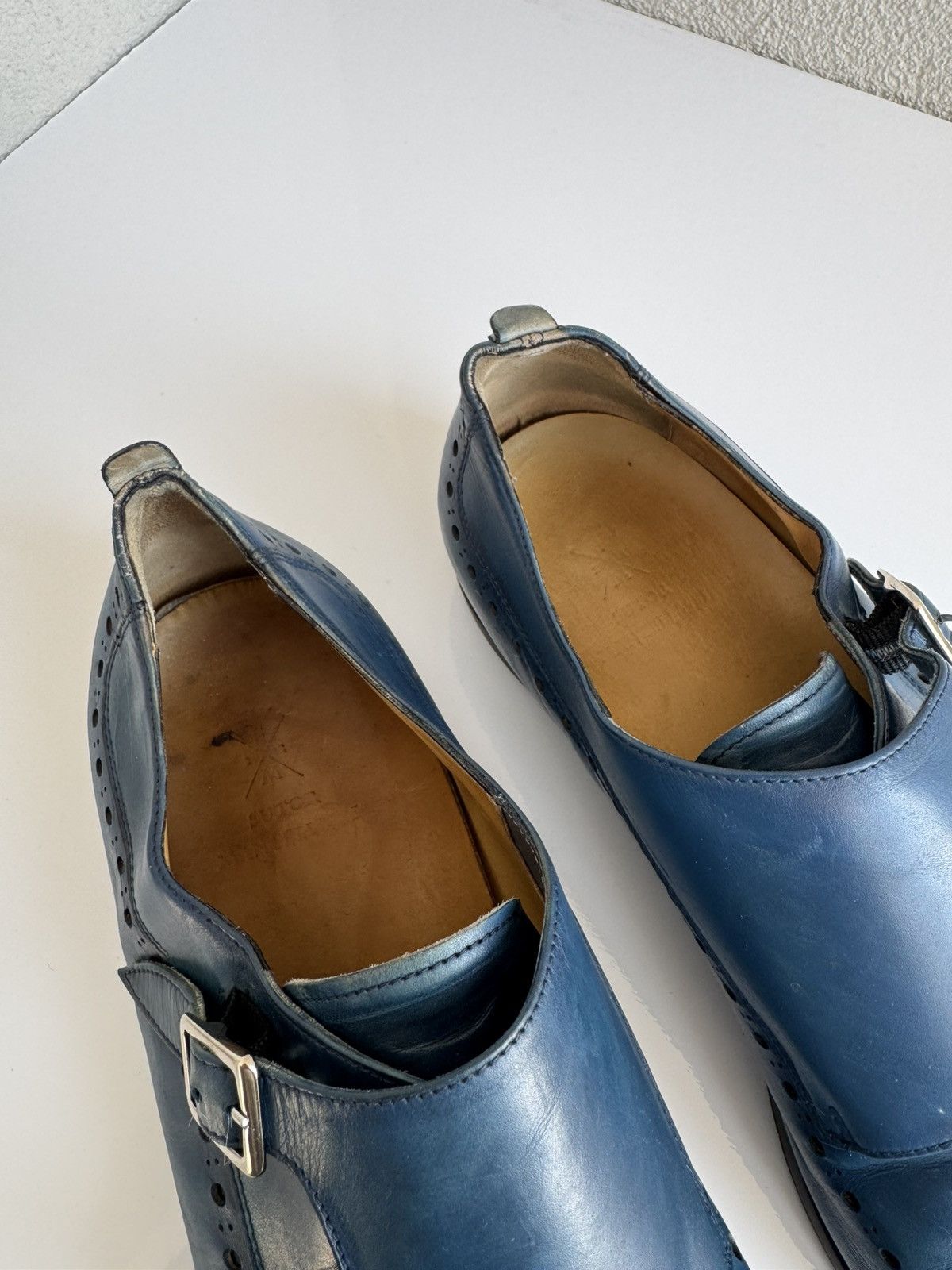 Sutor Mantellassi Sutor Mantellassi Blue Double Monk Strap Shoes Size US 10 / EU 43 - 10 Thumbnail