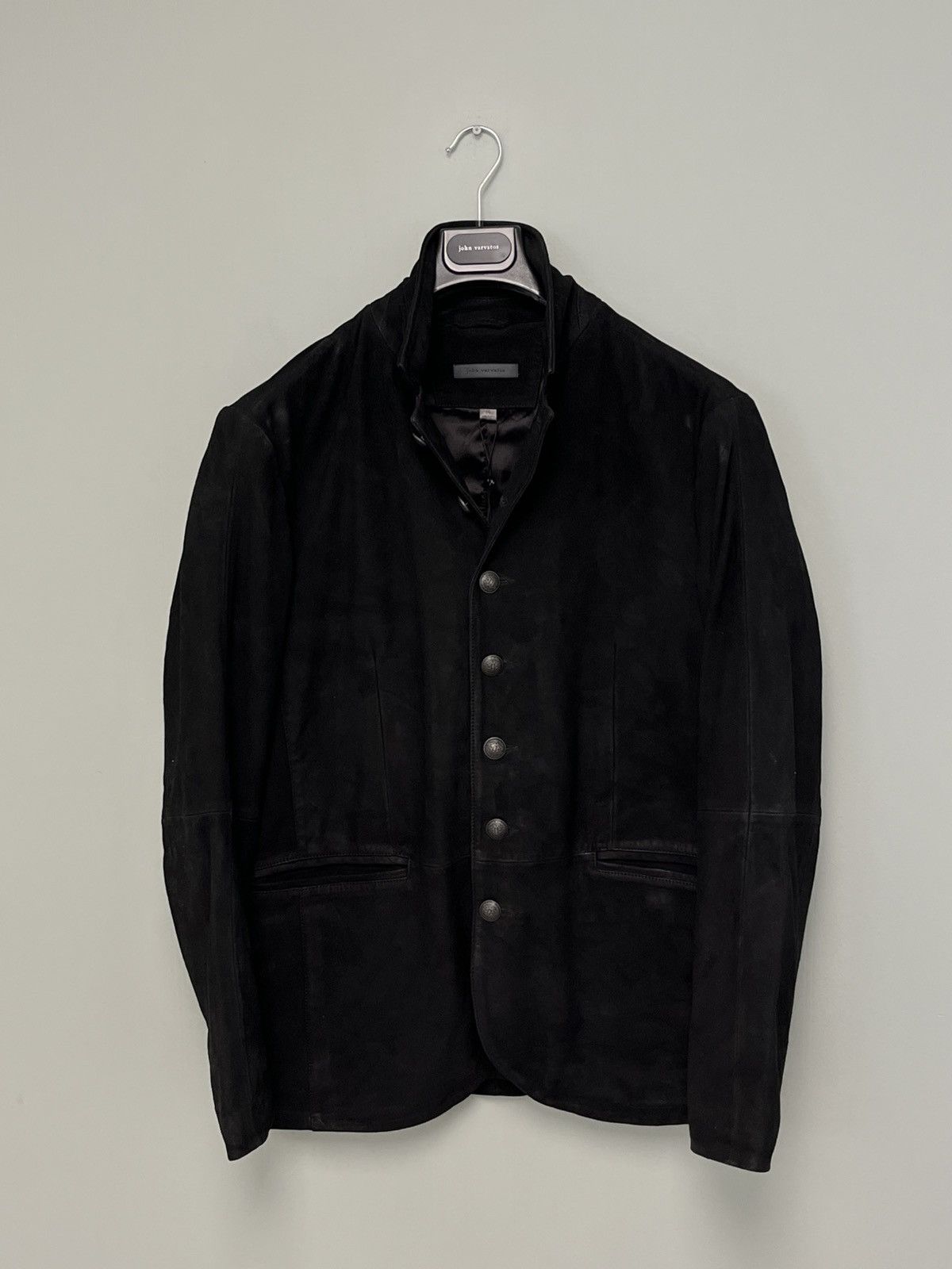 John Varvatos Suede Multibutton Jacket Size EU 50 USA 40 Size US M / EU 48-50 / 2 - 5 Thumbnail