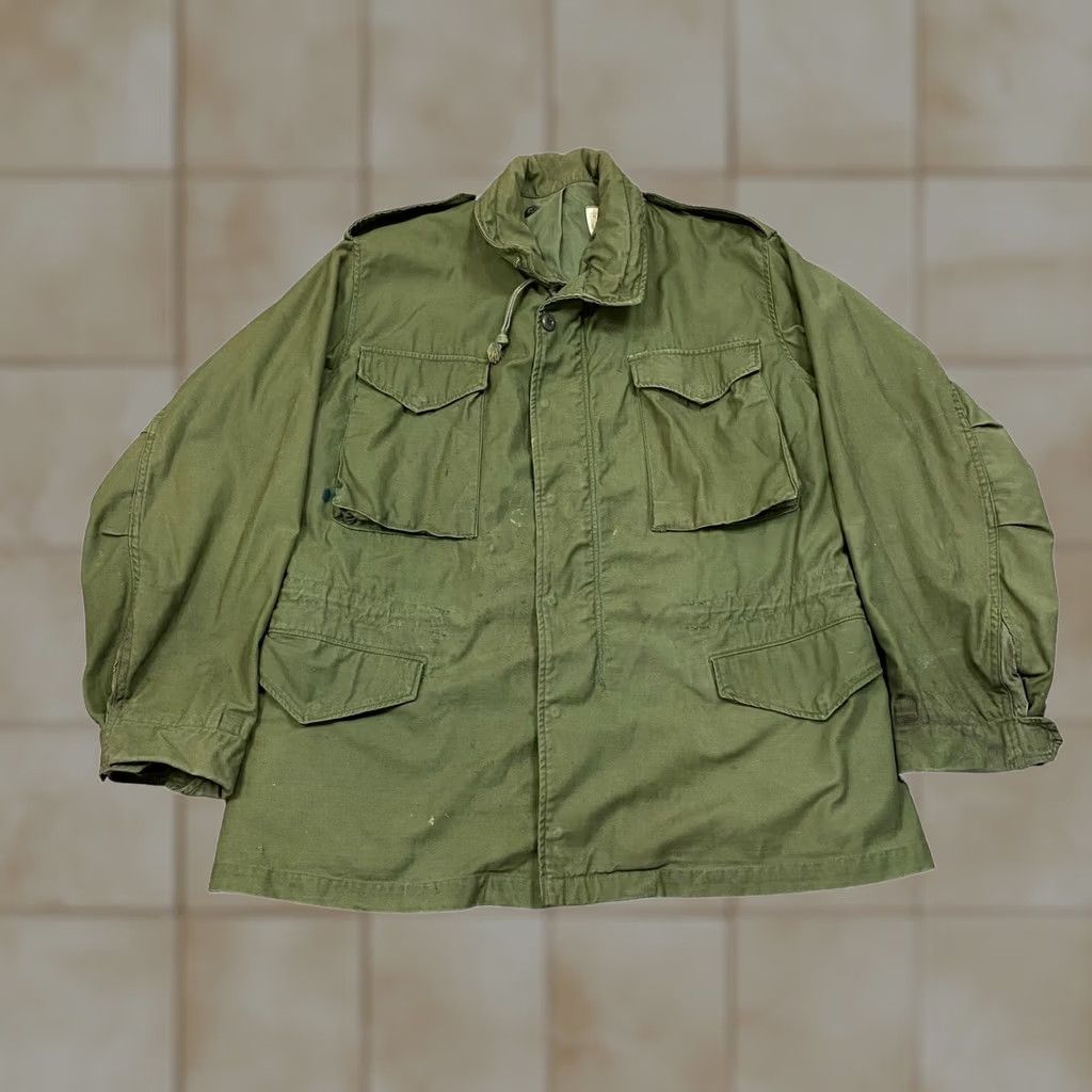 Vintage VINTAGE OG 107 M 65 Field Sateen Hooded Military Jacket Men's Medium Regular Green Size US M / EU 48-50 / 2 - 1 Thumbnail