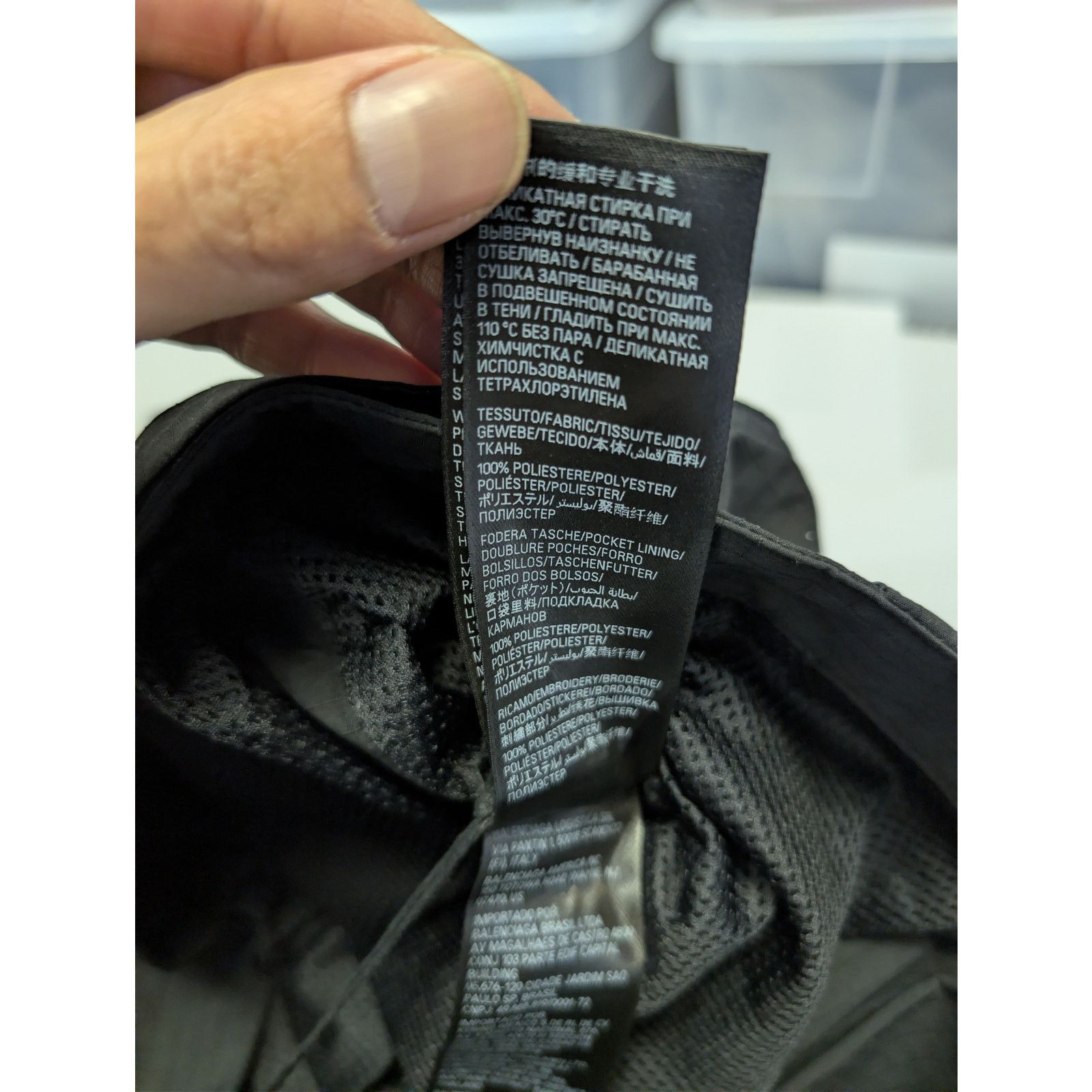 Balenciaga o1rshd1 Light Cargo Pants in Black Size US 32 / EU 48 - 19 Thumbnail