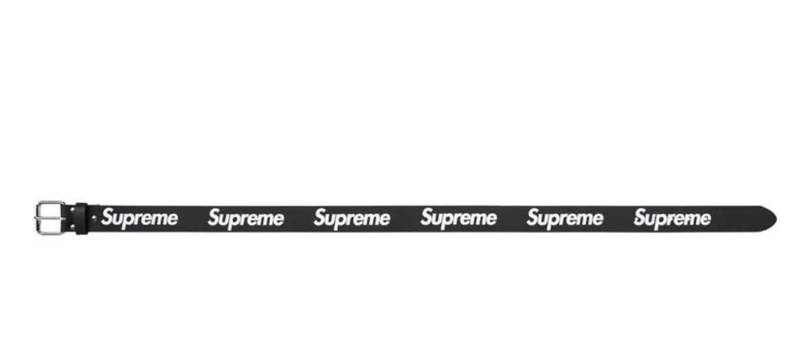 Supreme Supreme Repeat Leather Belt Size 34 - 2 Thumbnail