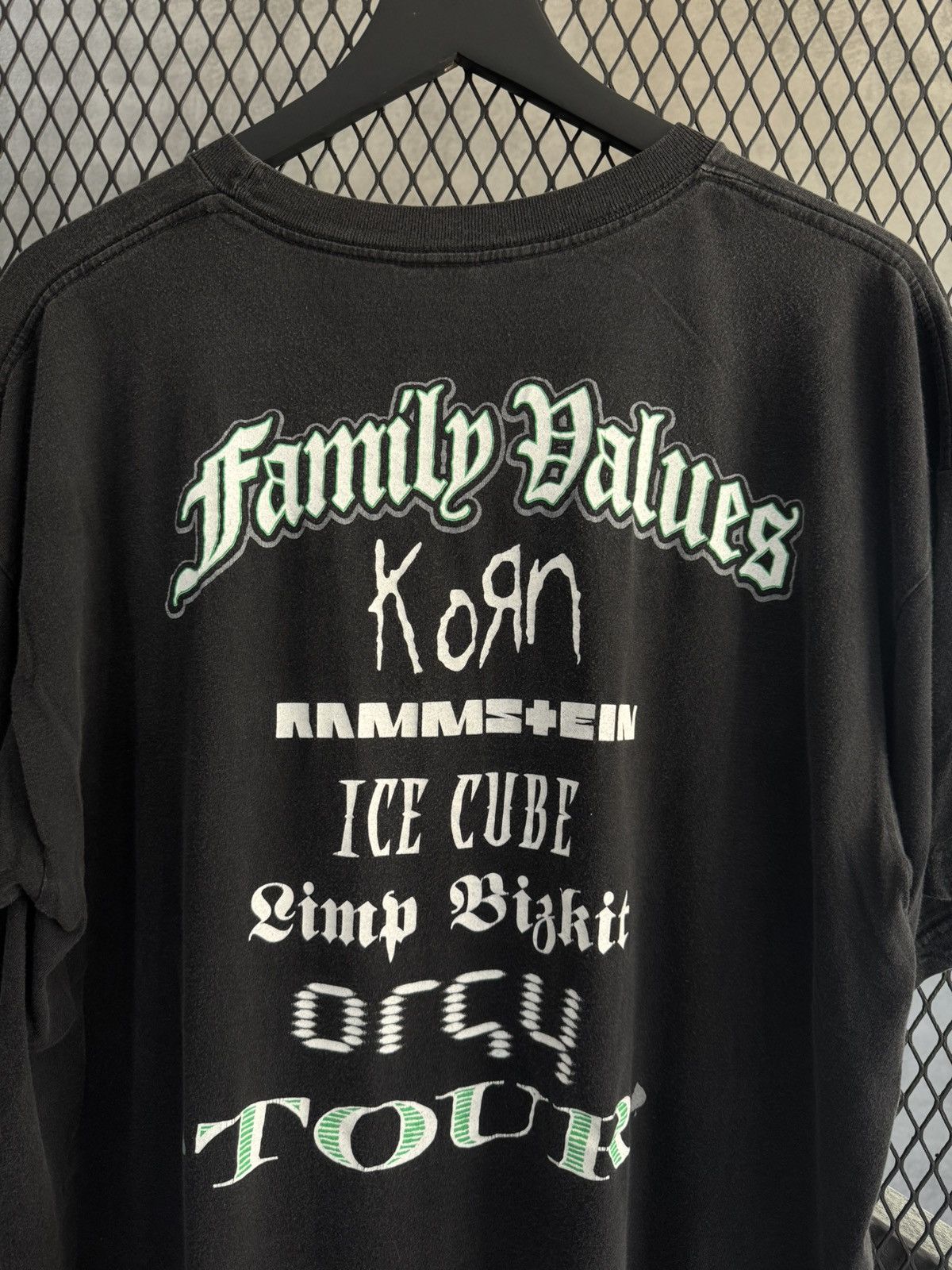 Band Tees Vintage 1998 Family Values Korn Limp Bizkit Rammstein Tour Size US XL / EU 56 / 4 - 6 Thumbnail