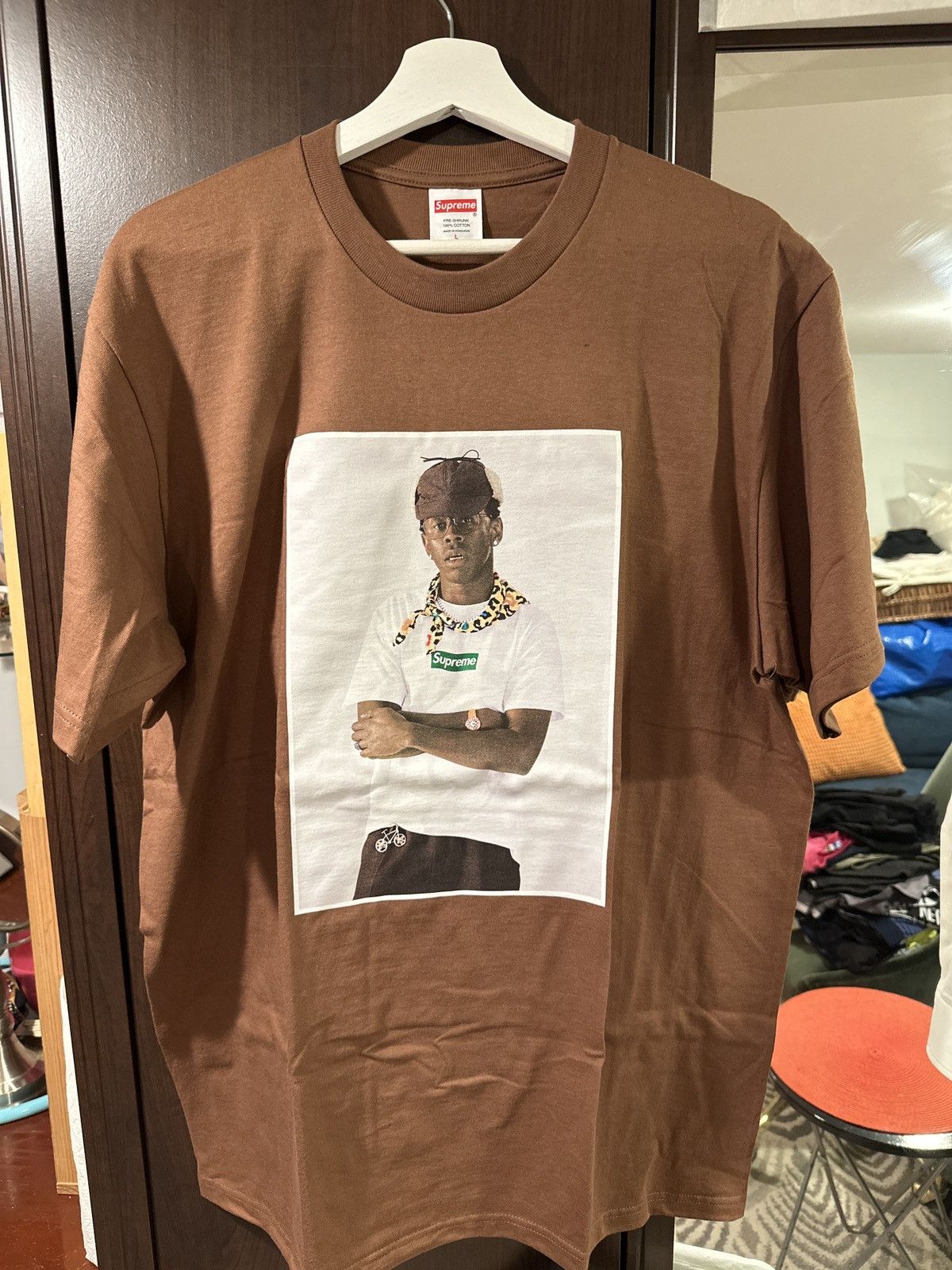 Supreme Supreme Tyler The Creator Tee Brown Large in Hand | Grailed