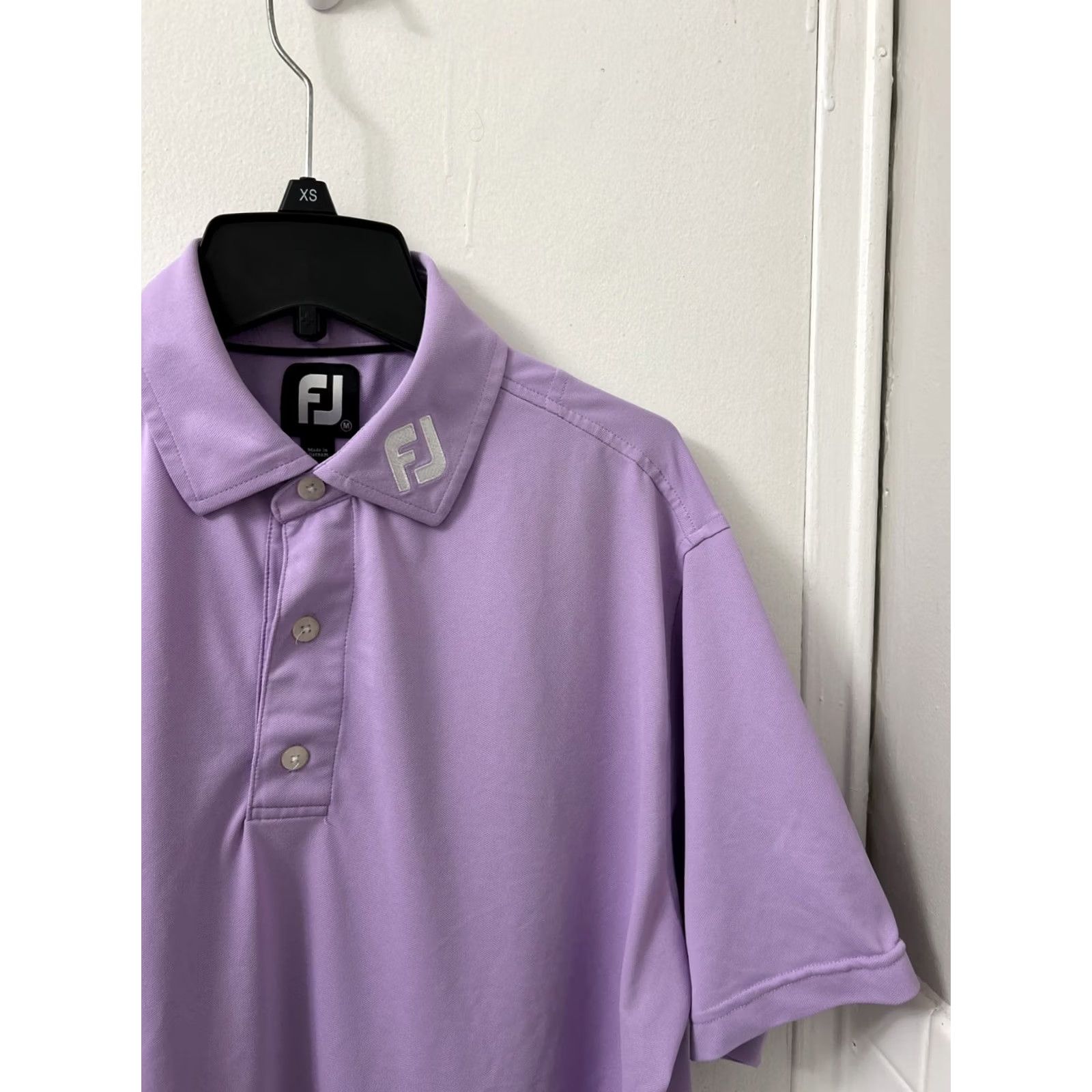 Footjoy FootJoy Polo Shirt Mens Size M Purple Short Sleeve Golf Performance Breathing Stretch Regular Fit Logo Size US M / EU 48-50 / 2 - 4 Thumbnail