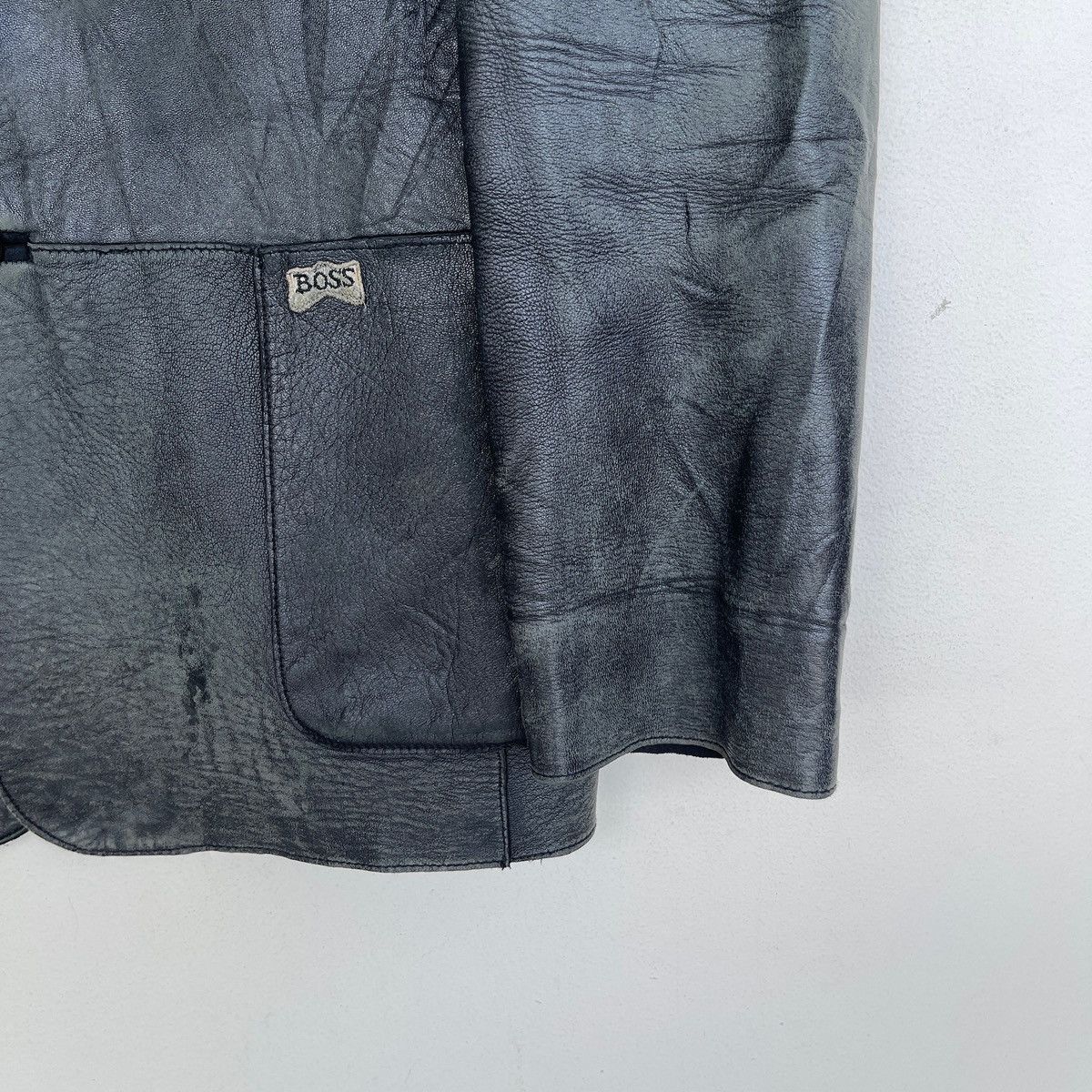 Hugo Boss Hugo Boss Calfskin Leather Blazer Chore - Natural Patina Size US M / EU 48-50 / 2 - 6 Thumbnail