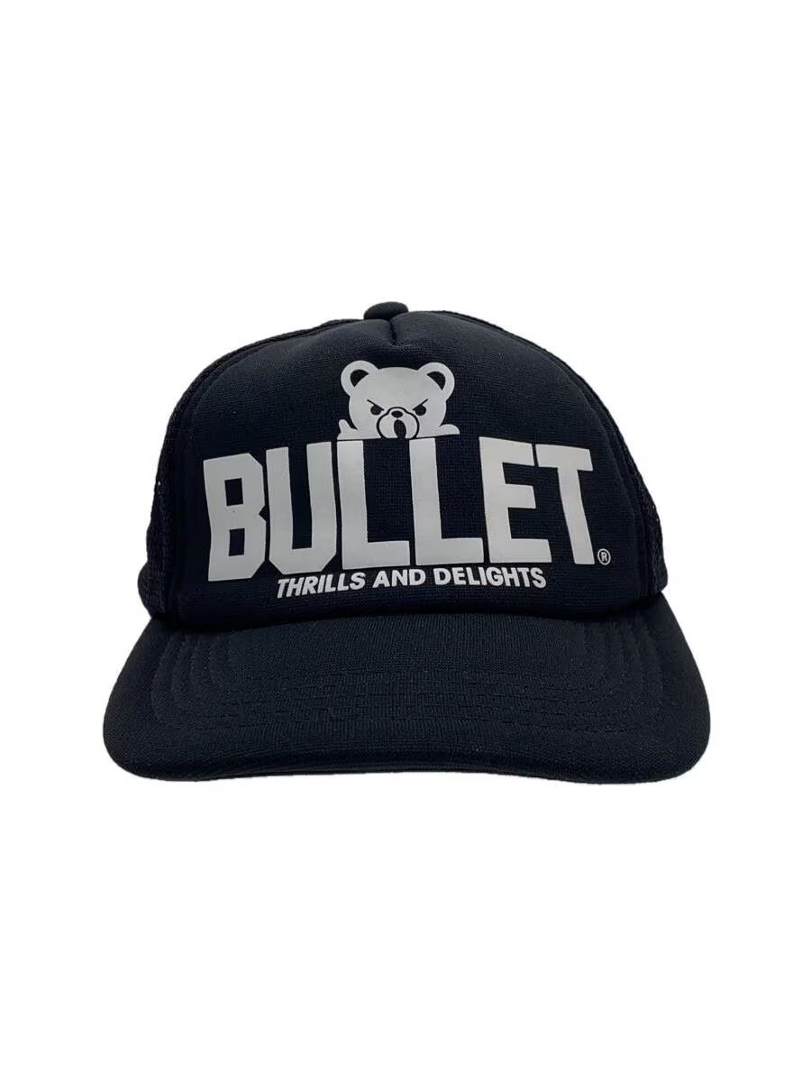 image of Hysteric Glamour "bullet" Bear Trucker Cap in Black, Men's
