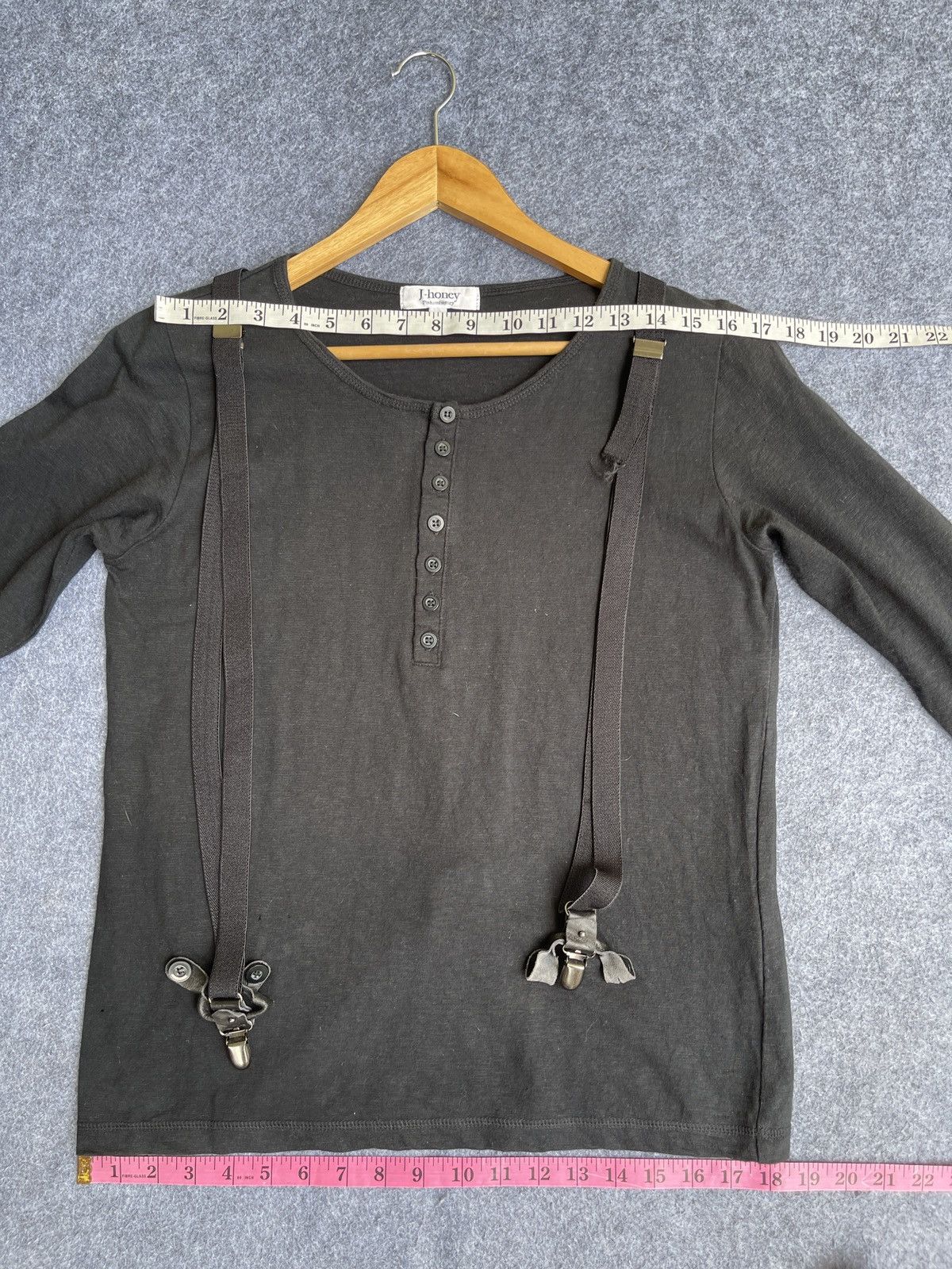 Japanese Brand Rare🔥Vtg J Honey Fashion Factory L Sleve T shirt Size US S / EU 44-46 / 1 - 15 Thumbnail