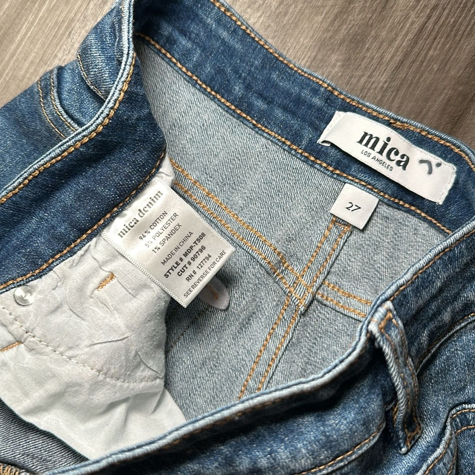 Other Mica Denim High Rise Distressed Dad Jean - 27 Size 27" / US 4 / IT 40 - 8 Thumbnail