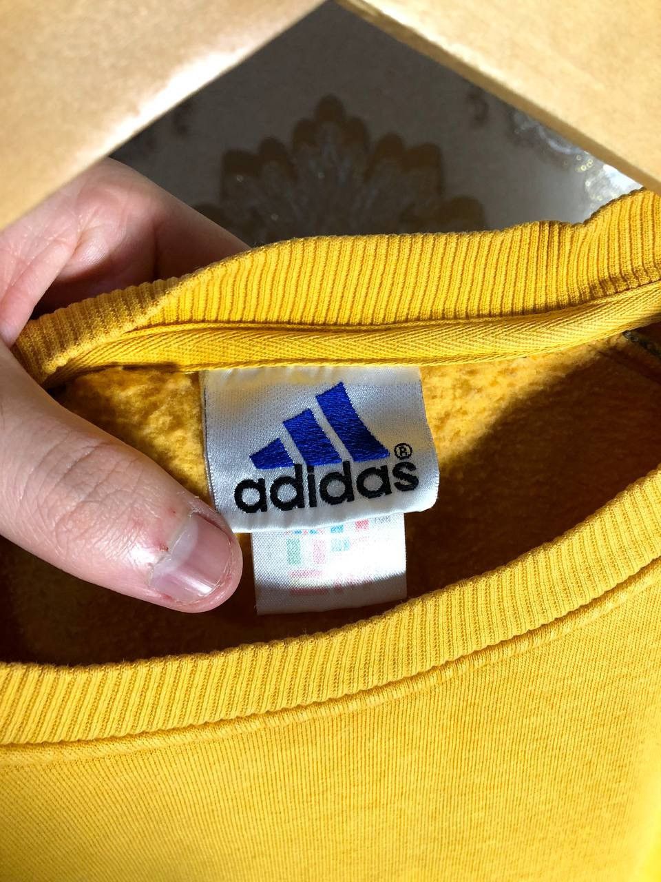 Adidas × Vintage VERY RARE ADIDAS ORIGINAL BIG LOGO SWEATSHIRT RETRO Y2K 90s Size US L / EU 52-54 / 3 - 4 Thumbnail