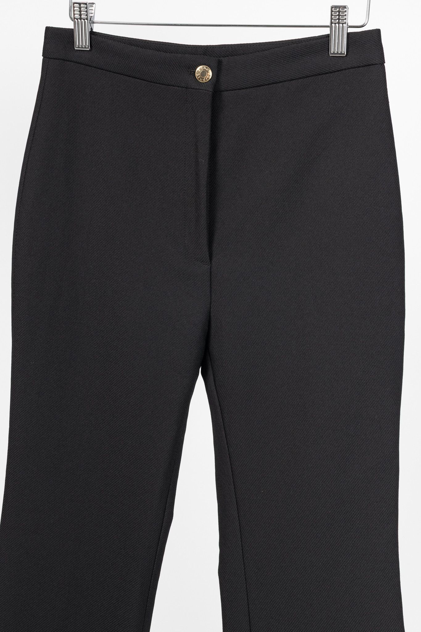 Acne Studios Acne Studios Myla Black Twill Flared Pants Size 27" / US 4 / IT 40 - 3 Thumbnail