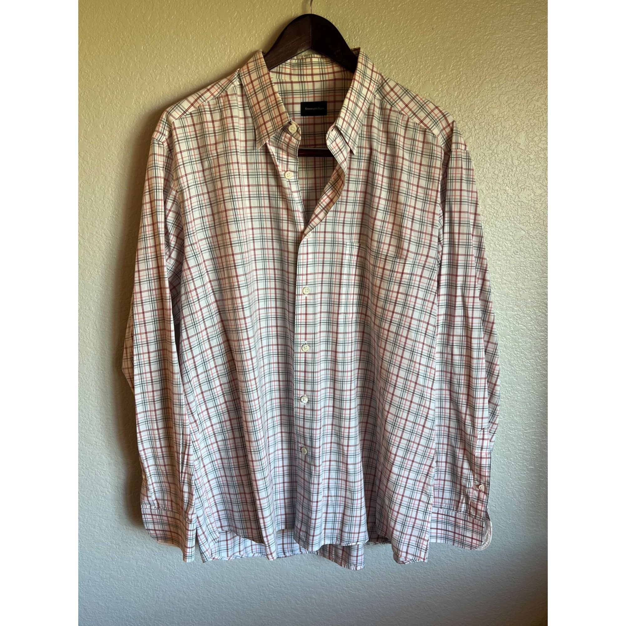 Ermenegildo Zegna Ermenegildo Zenga Long Sleeve Button Up Shirt - Size XXL Size US XXL / EU 58 / 5 - 1 Thumbnail