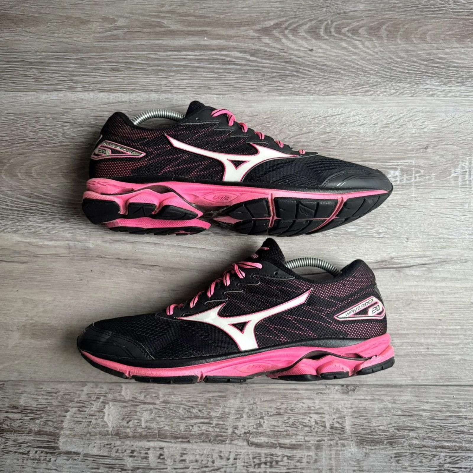 Mizuno MIZUNO • Wave Rider 20 "Black/Pink" (9.5M) Size US 9.5 / EU 42-43 - 2 Thumbnail