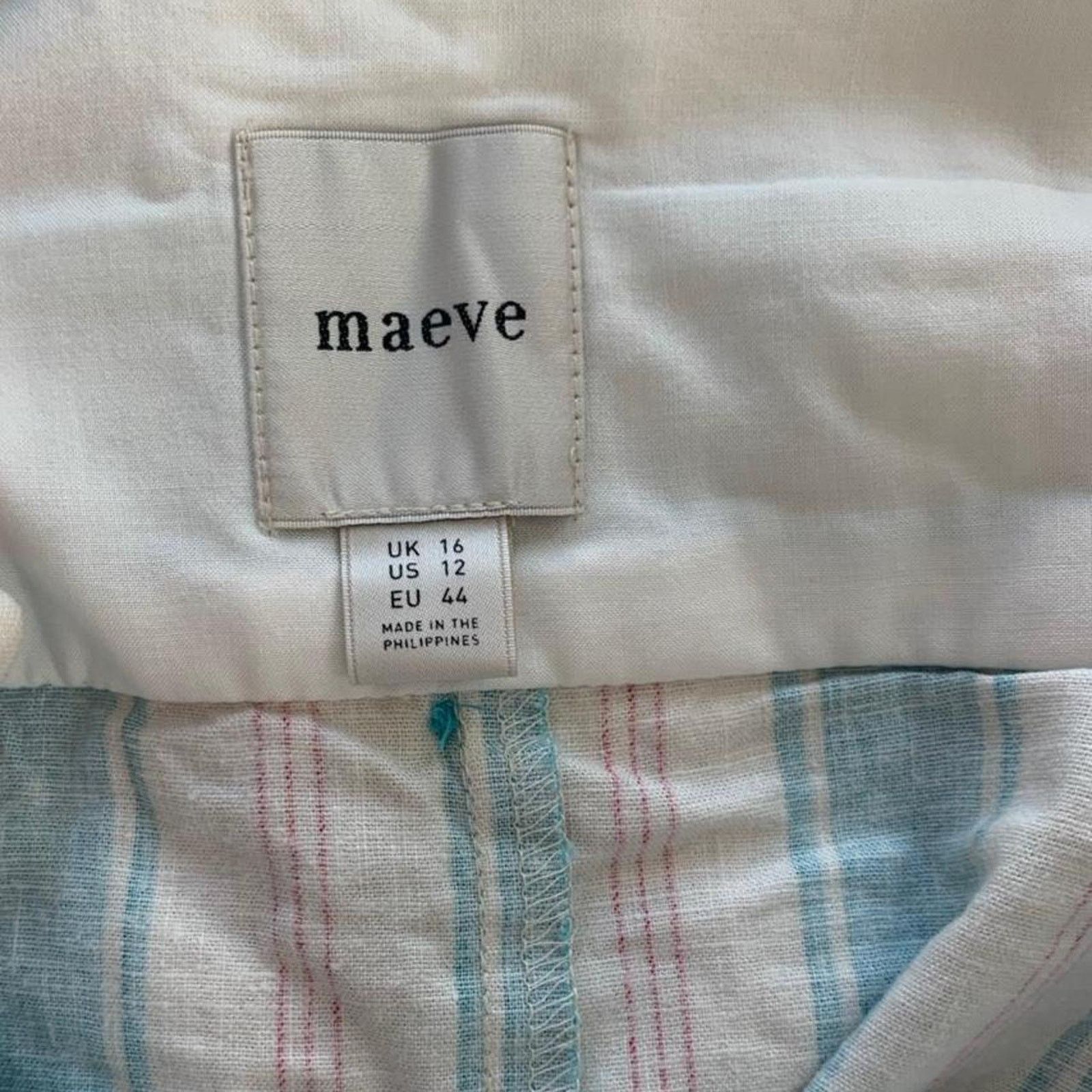 Anthropologie NWT Maeve x Anthropologie Babydoll Linen Blend Romper Size 34" / US 12 / IT 48 - 7 Thumbnail