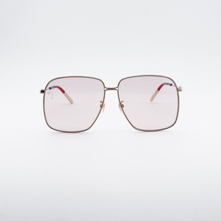 Gucci Gucci GG0394S 004 Women Sunglasses Gold Square Frame Size ONE SIZE - 5 Thumbnail