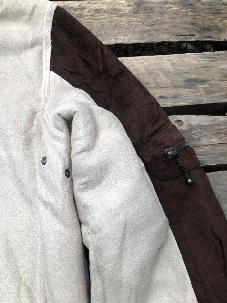 If Six Was Nine × Vintage Vintage Ville D'Espoir Leather Suede Faux Fur Jacket Size US M / EU 48-50 / 2 - 6 Thumbnail