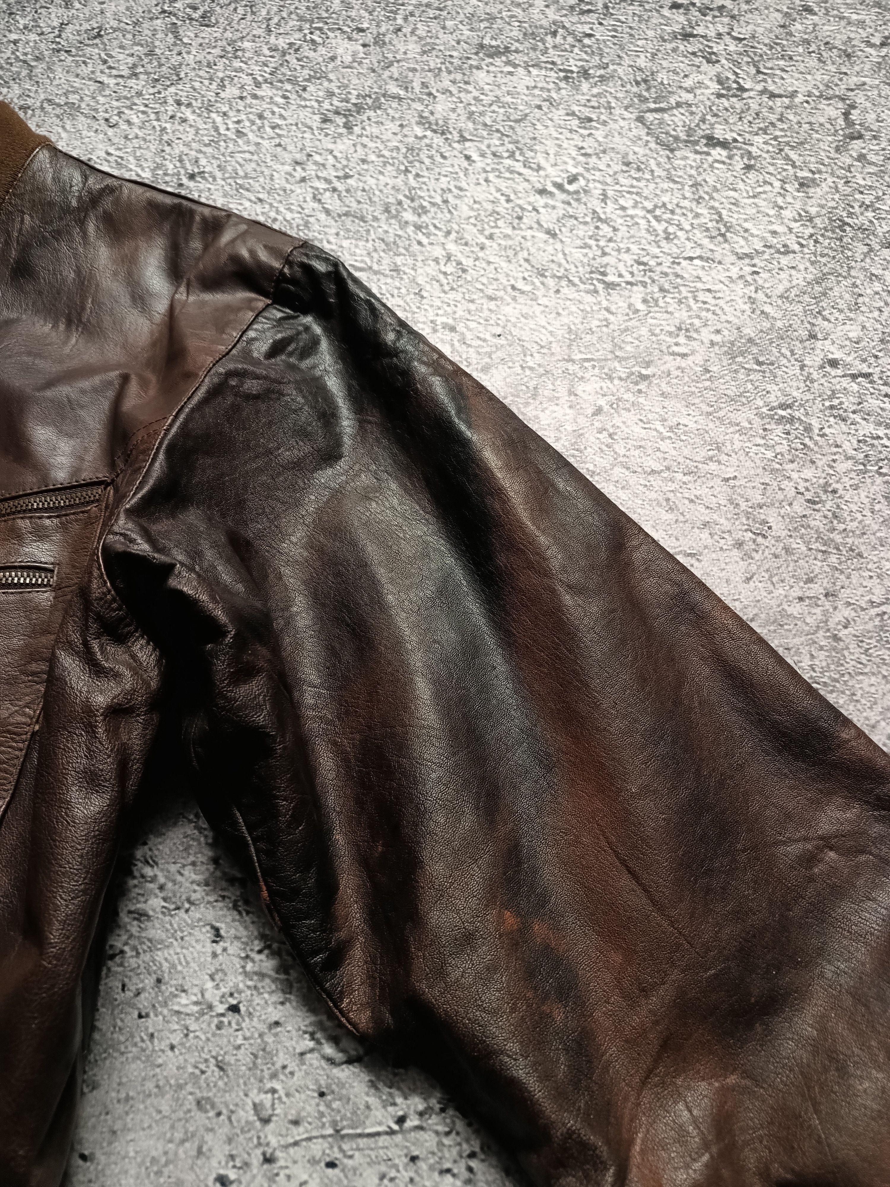 Vintage Vintage 90s Leather Jacket Premium Leather Acne Avirex Style Size US M / EU 48-50 / 2 - 8 Thumbnail
