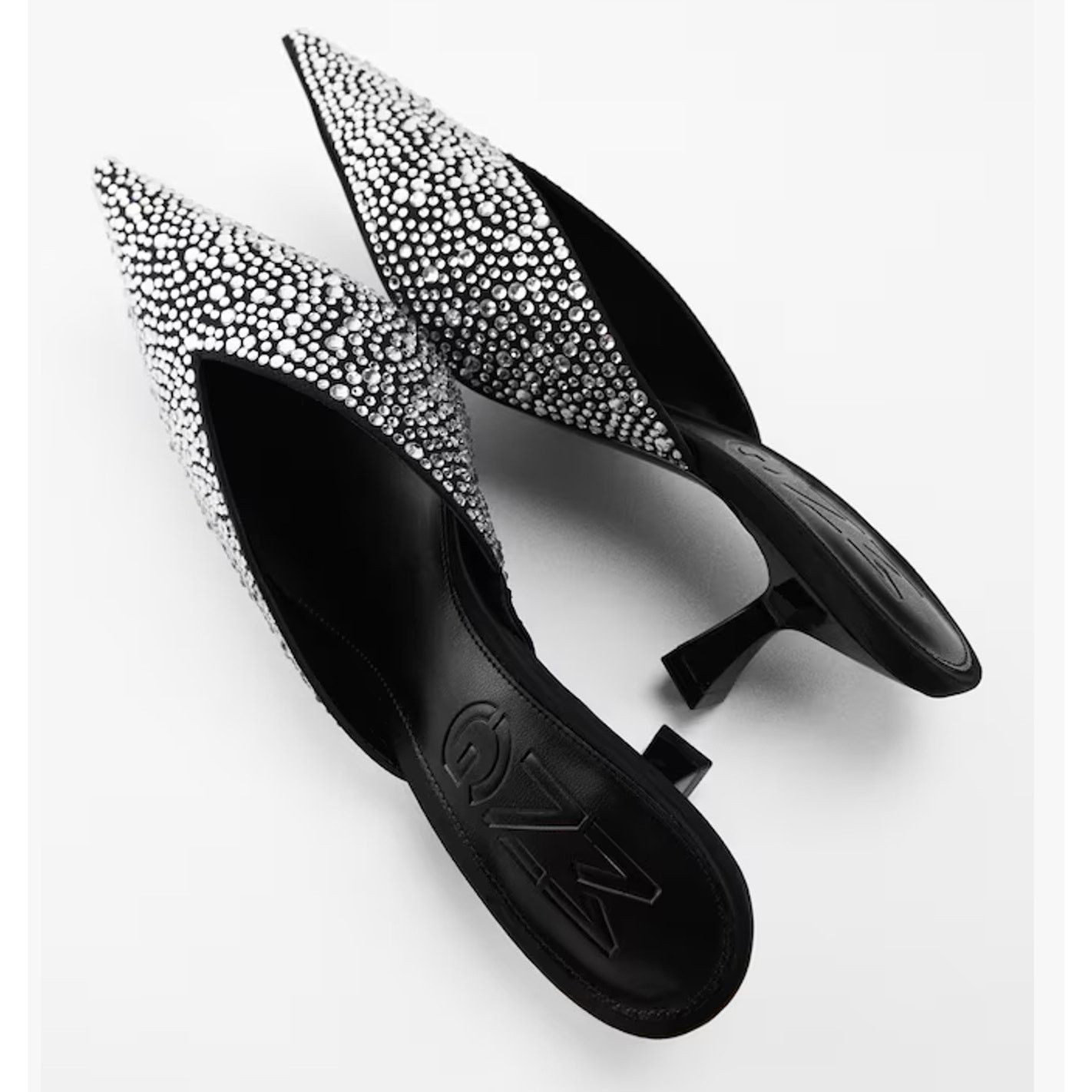 Mango MANGO Bejeweled Pointed Mules NWT Size US 6.5 / IT 36.5 - 16 Thumbnail