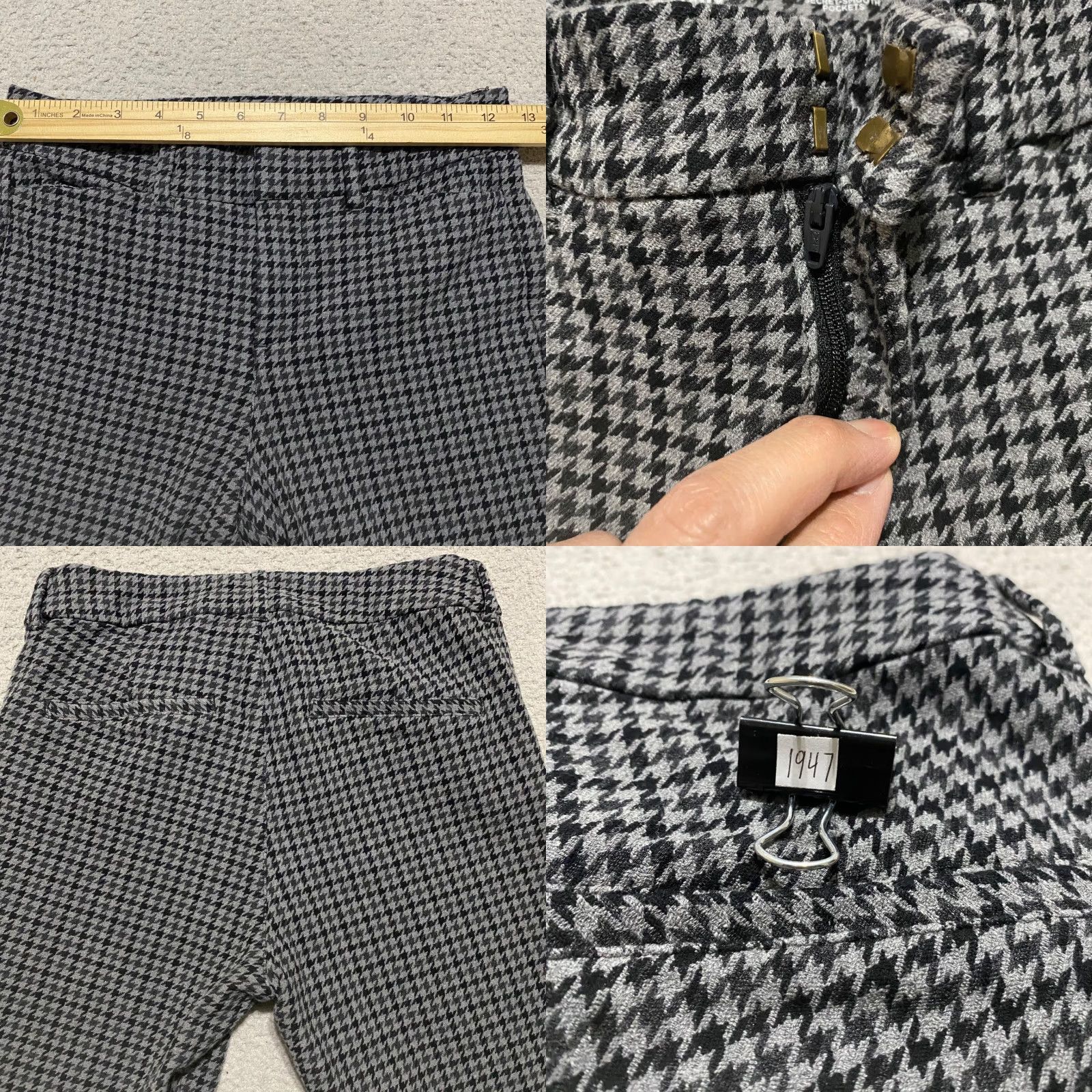 Old Navy Old Navy Womens Pants Gray Plaid Pixie Skinny Ankle High Rise Pockets 2 Size 26" / US 2 / IT 38 - 8 Thumbnail
