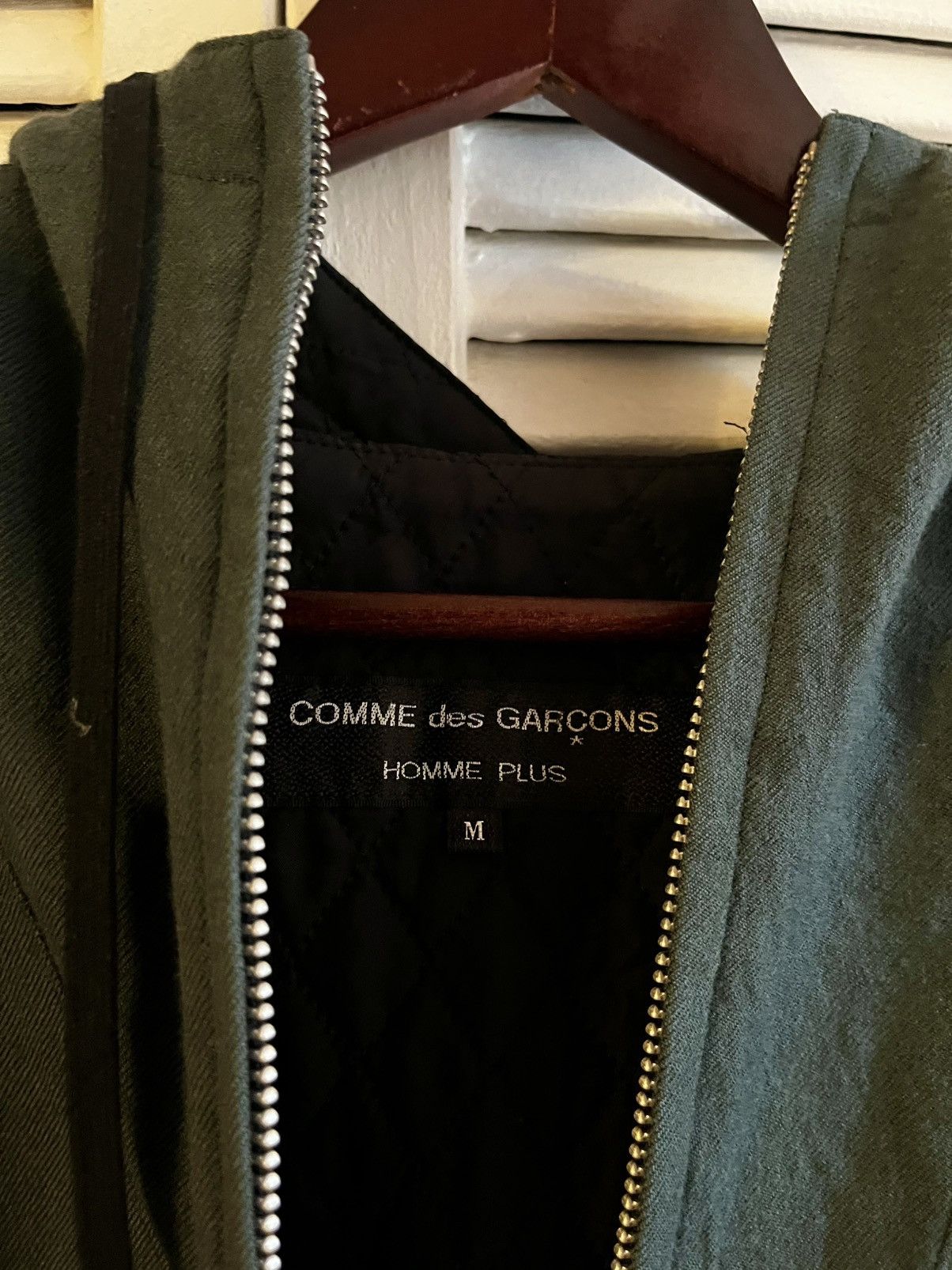 Comme des Garcons Homme Plus Comme des Garçons Homme Plus Green Hoodie Sweatshirt Size US M / EU 48-50 / 2 - 3 Thumbnail