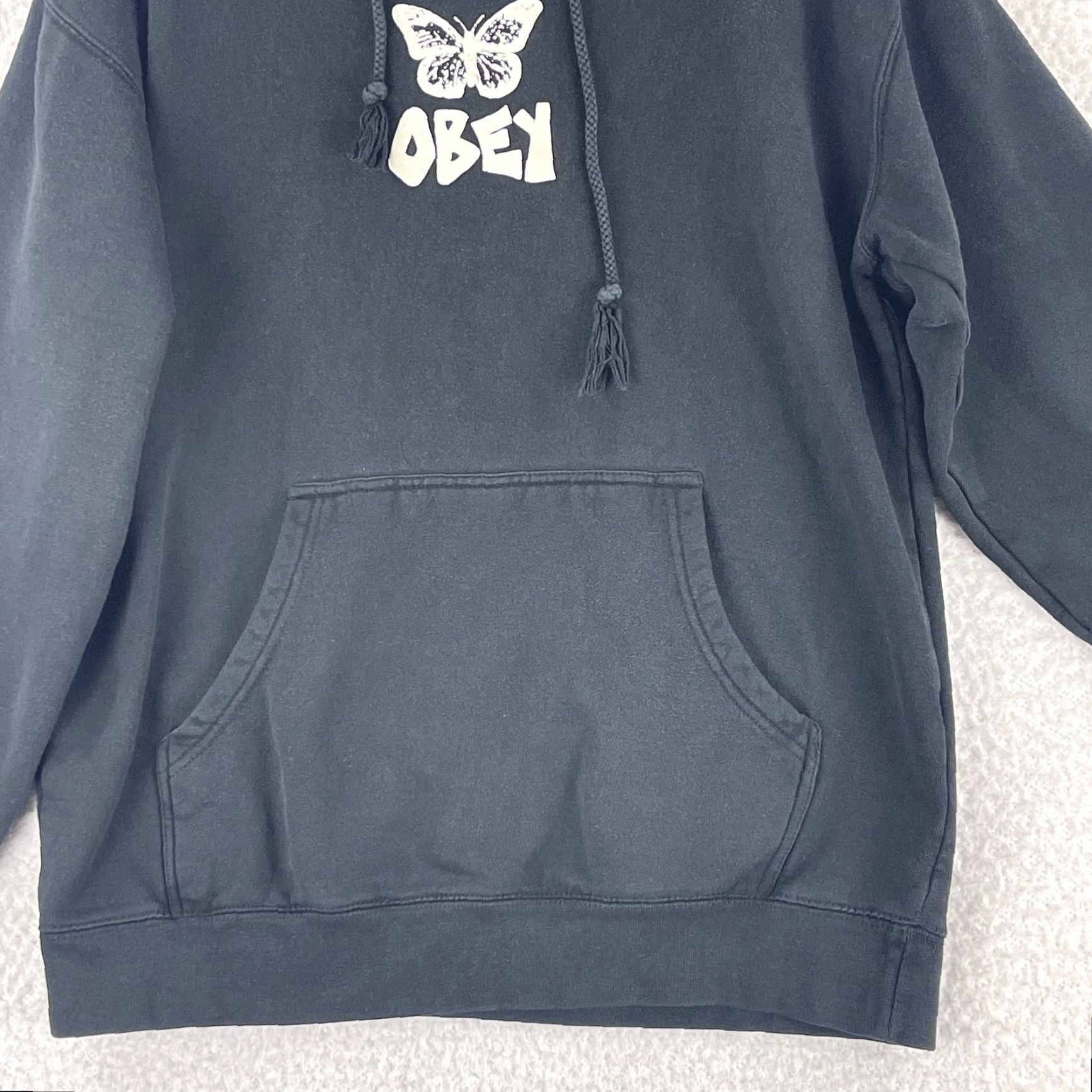 Obey OBEY Metamorphosis Hoodie Sweater Mens Medium Black Pullover Long Sleeve Cotton Size US M / EU 48-50 / 2 - 5 Thumbnail