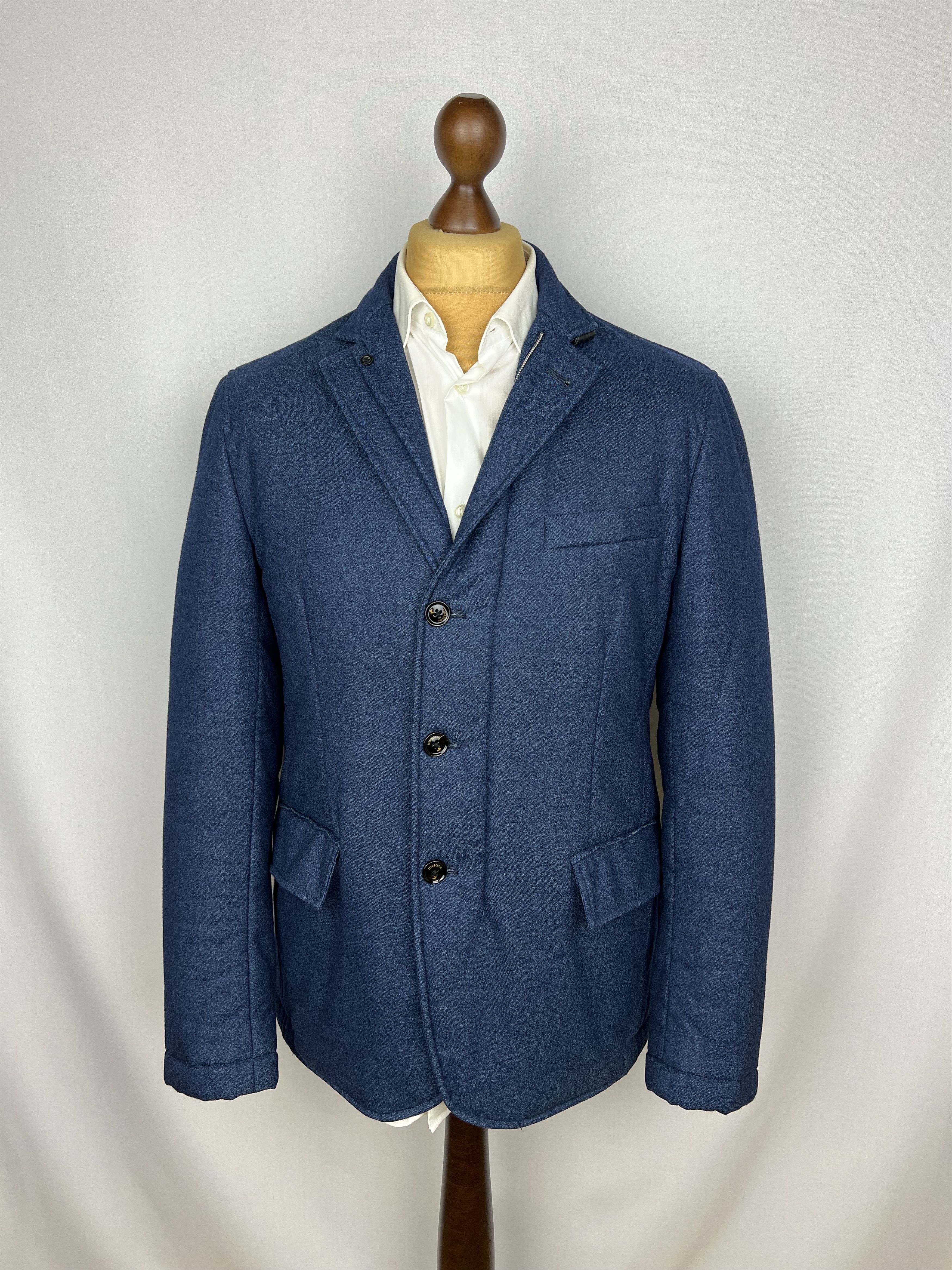Tombolini x Vitale Barberis Pure Wool Insulated Blazer-Type Jacket Size US L / EU 52-54 / 3 - 4 Thumbnail