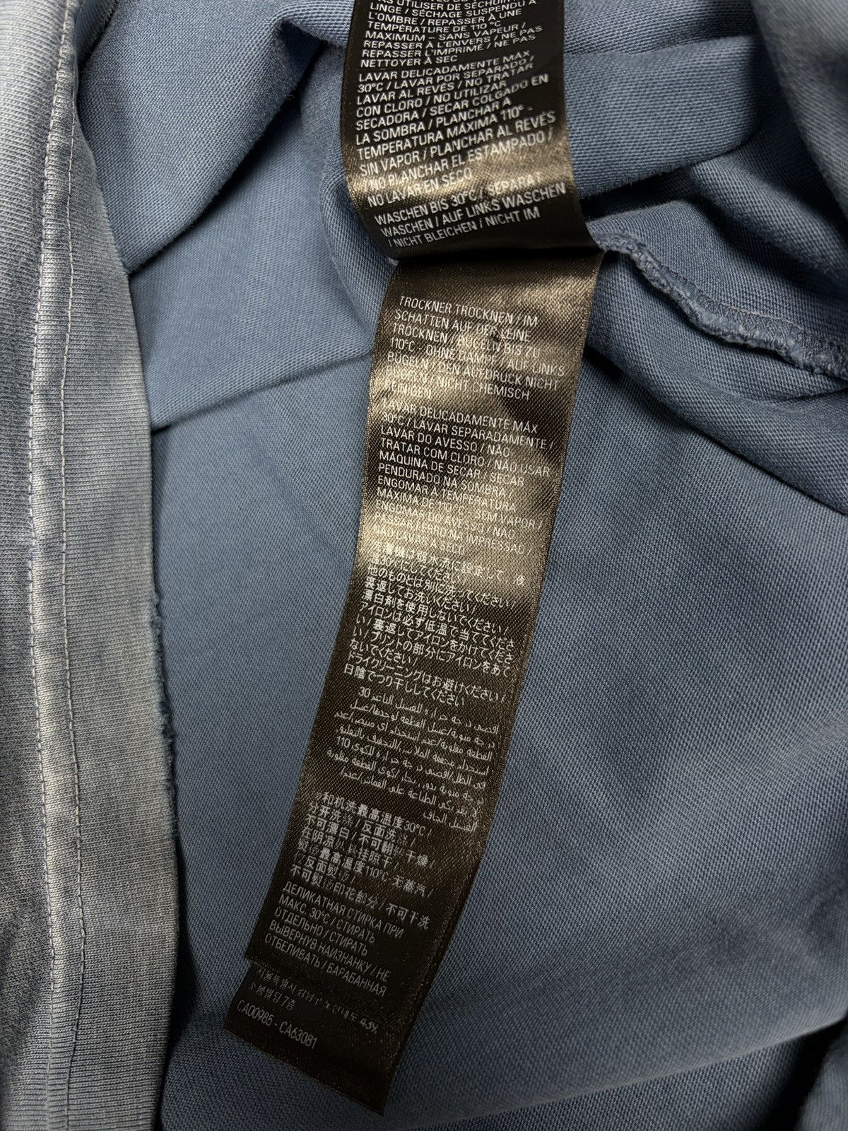Balenciaga Balenciaga Paris Eiffel Tower T-Shirt Blue/Grey Size 2 Size US L / EU 52-54 / 3 - 8 Thumbnail
