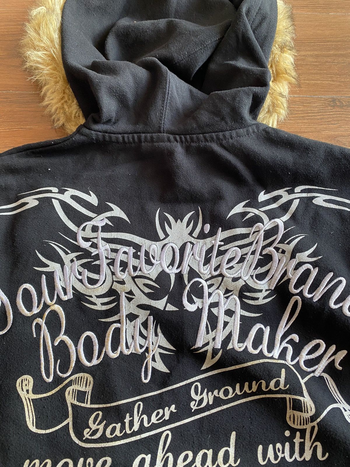 If Six Was Nine × Japanese Brand × Le Grande Bleu (L.G.B.) BINDINGOFFER Bm Combat Zip Furhoodie Poem Ifsixwasnine Lgb Size US XL / EU 56 / 4 - 3 Thumbnail