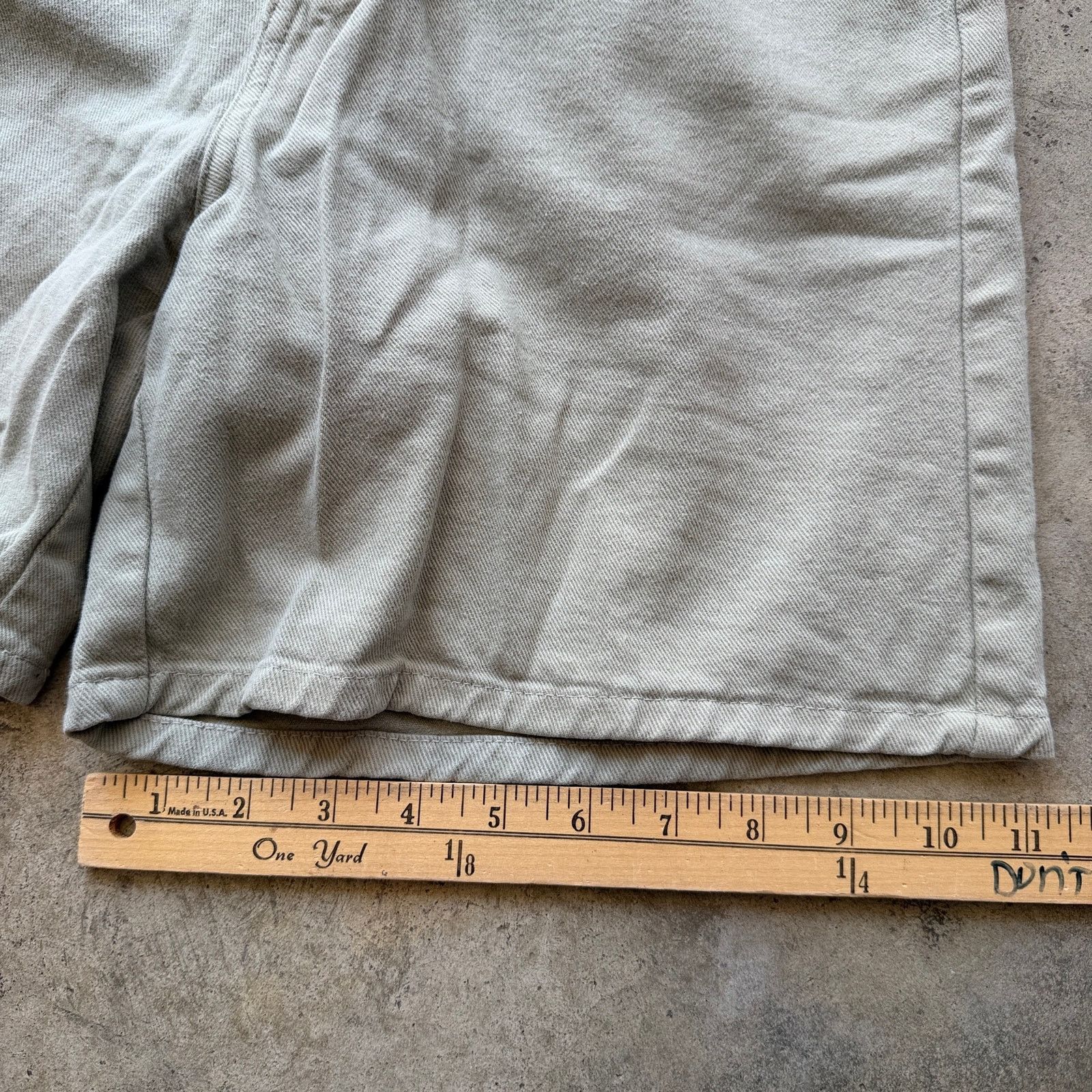 L.E.I. Vintage 80s LEI High Waisted Denim Shorts Talon Zip USA Size 32" / US 10 / IT 46 - 8 Thumbnail
