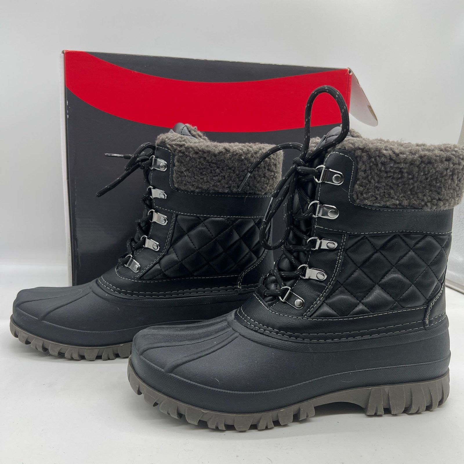 Other Cougar Waterproof Winter Boots Size 10 Wide Black Quilt Size US 10 / IT 40 - 1 Thumbnail